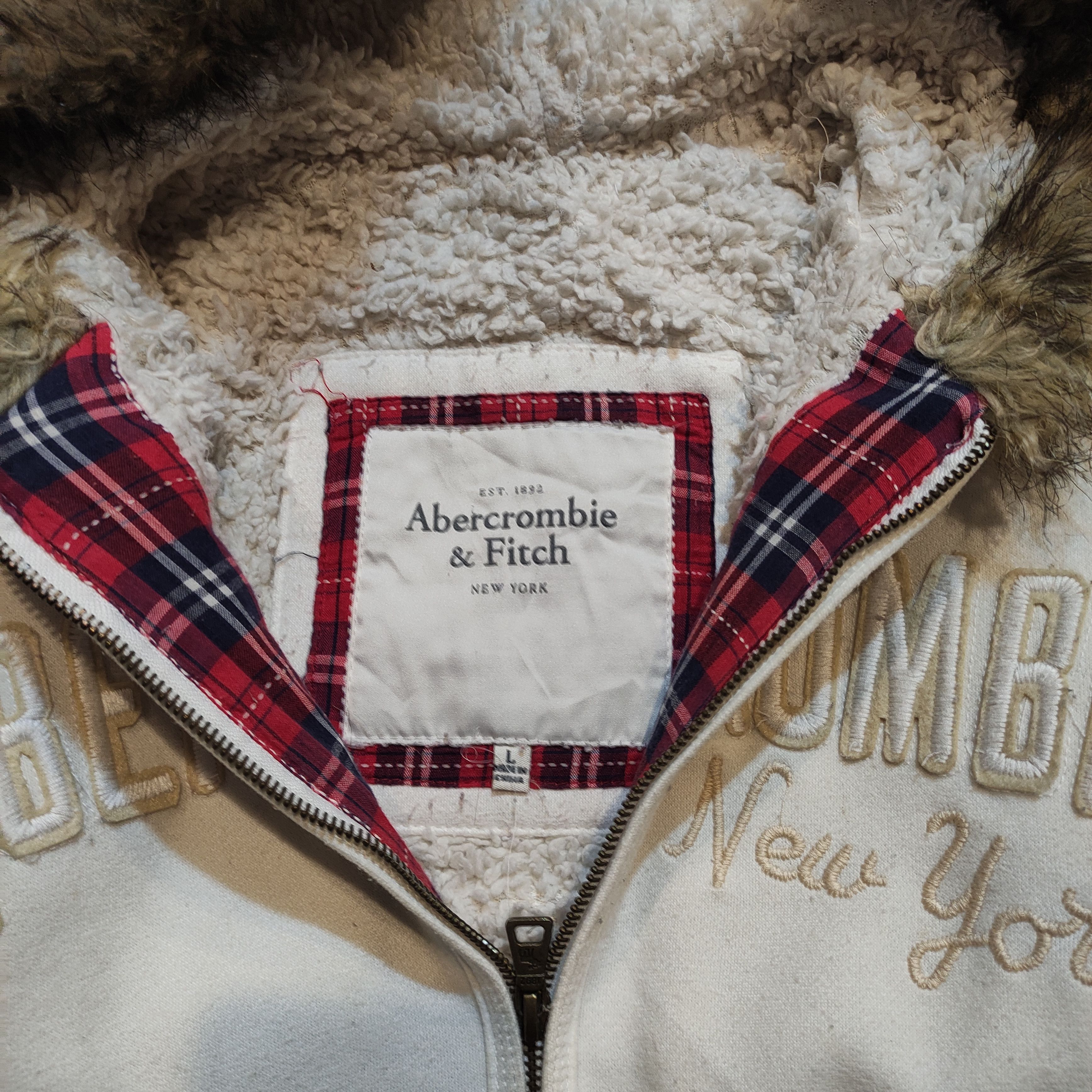 Le Grande Bleu (L.G.B.) Abercrombie Fur Y2K Zipper Hoodie 2000s Size US S / EU 44-46 / 1 - 6 Thumbnail