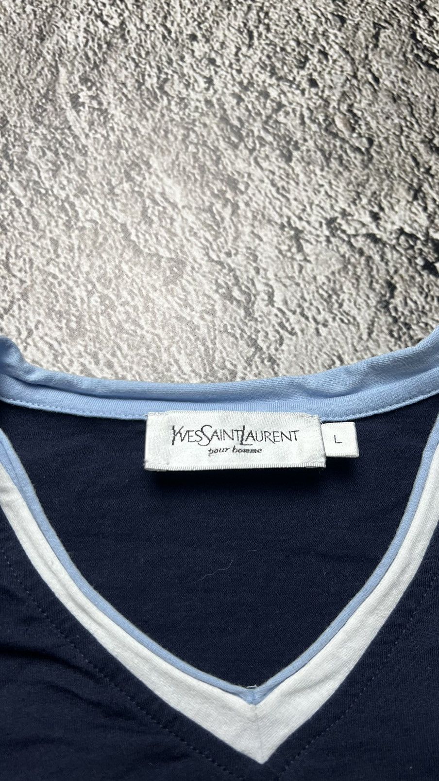 Yves Saint Laurent YSL Yves Saint Lauren big logo t shirt vintage spell out Size US L / EU 52-54 / 3 - 4 Thumbnail