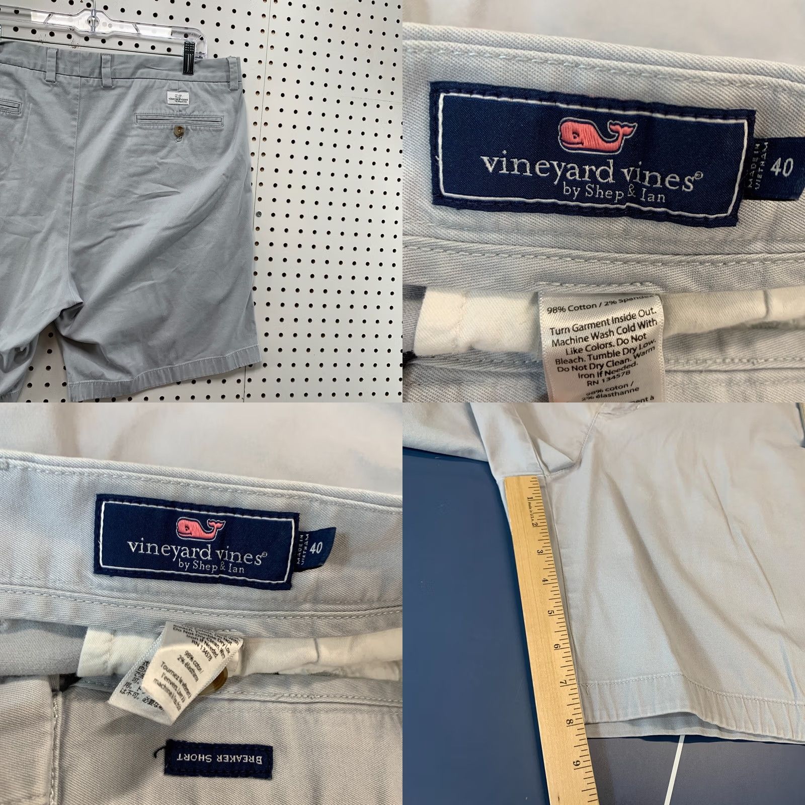 Vineyard Vines Vineyard Vines Chino Breaker Shorts Mens Size 40 Sky Blue Casual Size US 40 / EU 56 - 9 Thumbnail