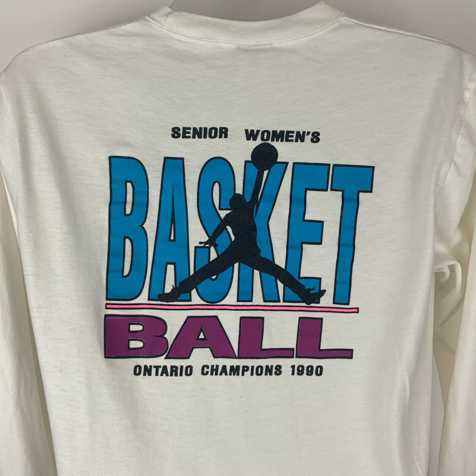 Vintage Vintage 90s York Raiders Basketball T Shirt White Womens XL Size XL / US 12-14 / IT 48-50 - 6 Thumbnail