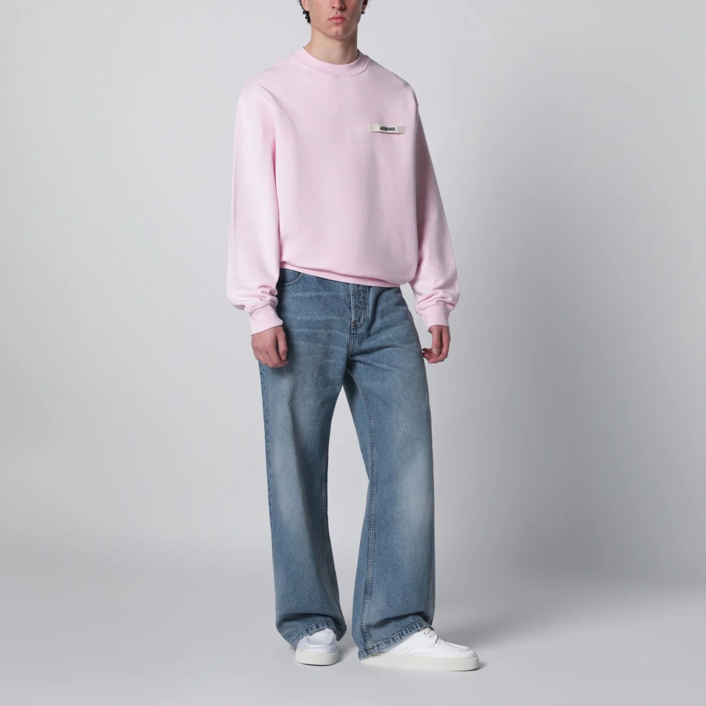 Jacquemus o1d2blof0526 Logo Sweatshirt in Pink Size US XL / EU 56 / 4 - 2 Thumbnail