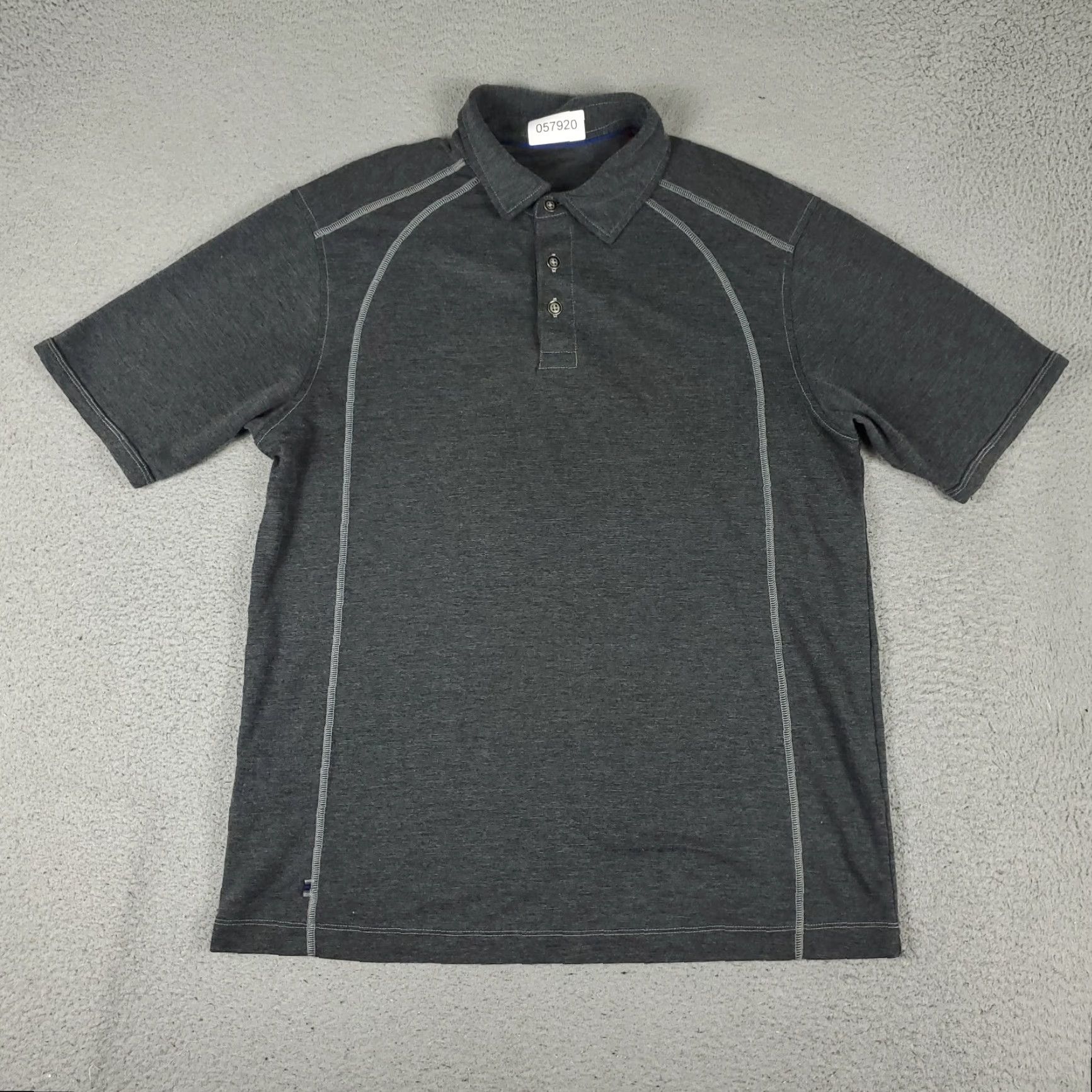 Tommy Bahama VINTAGE Tommy Bahama Polo Shirt Mens Medium Gray Marlin Casual Short Sleeve Shirt Adult Medium Gray Size US M / EU 48-50 / 2 - 2 Thumbnail