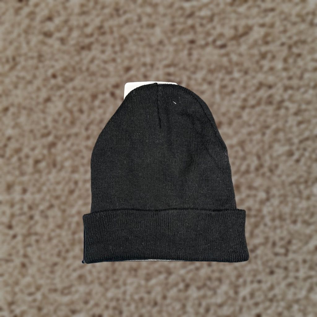 Vintage High Desert Winter Wear Beanie Toque Adult One Size Black Acrylic Blend Hat Unisex Adults Winter Wear Ski Skate Theme Mens Womens Size ONE SIZE - 1 Thumbnail