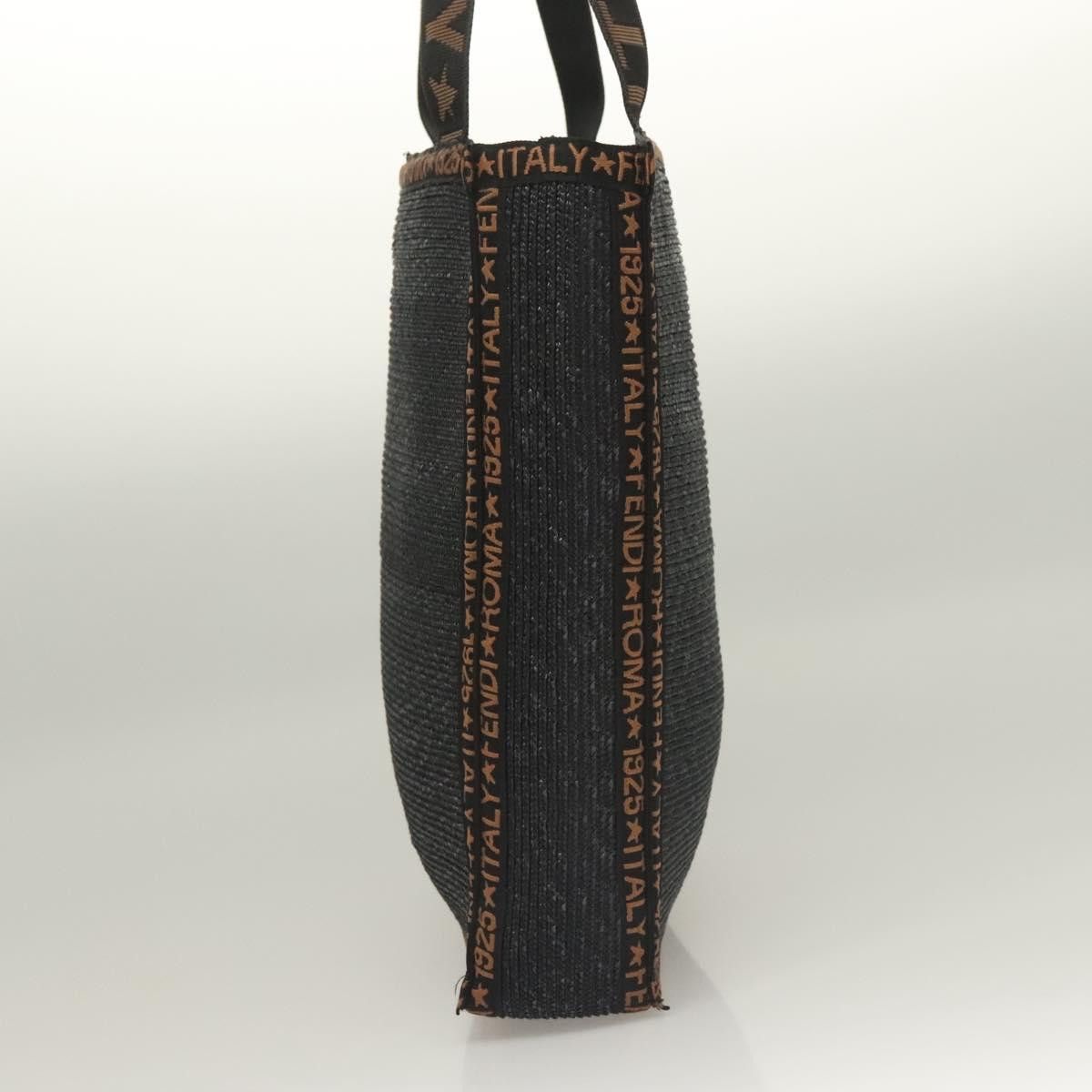 Fendi FENDI Tote Bag Straw Black Size ONE SIZE - 4 Thumbnail