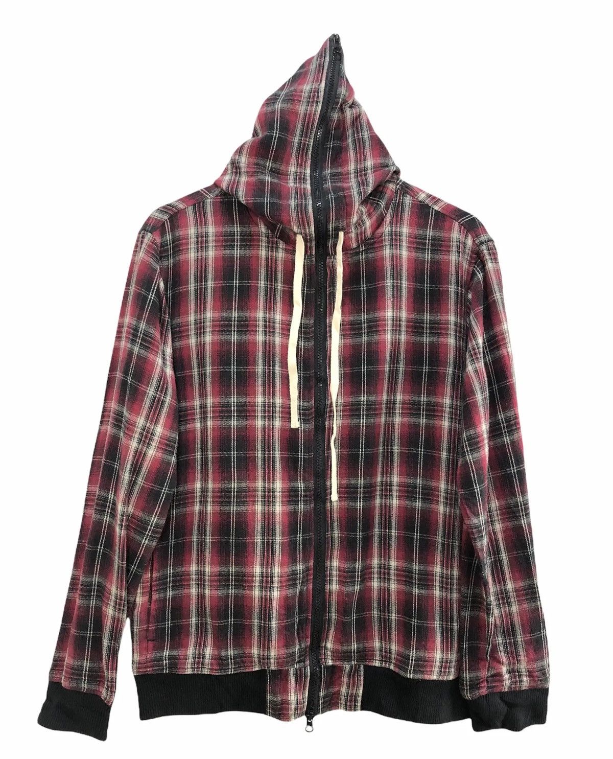 Japanese Brand Bicol Ricol Full Zipper Vintage Checkered Street Sweater Size US M / EU 48-50 / 2 - 1 Thumbnail