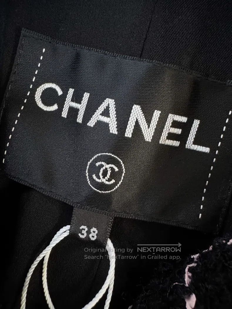 Chanel Chanel 23k show black pink plaid petal rolled edge flower Size XS / US 0-2 / IT 36-38 - 7 Thumbnail