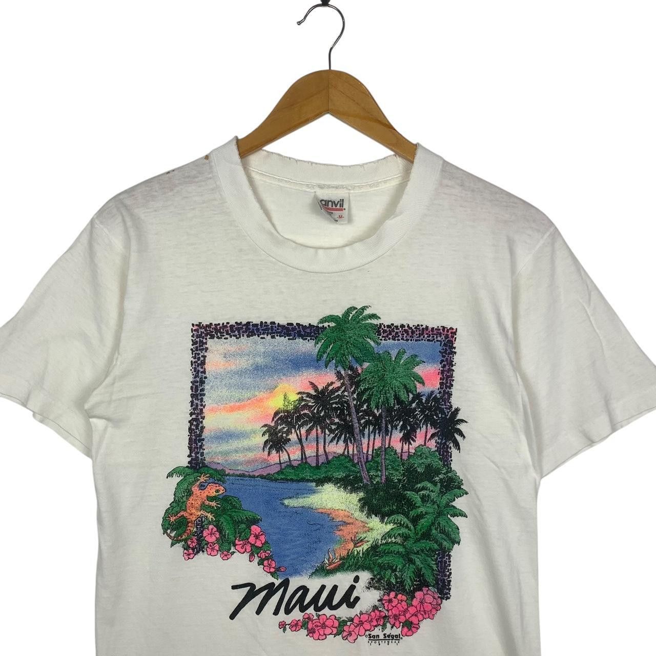 Vintage Vintage 1997 MAUI HAWAII PAINTING San Segal Tee Shirt Size US M / EU 48-50 / 2 - 2 Thumbnail