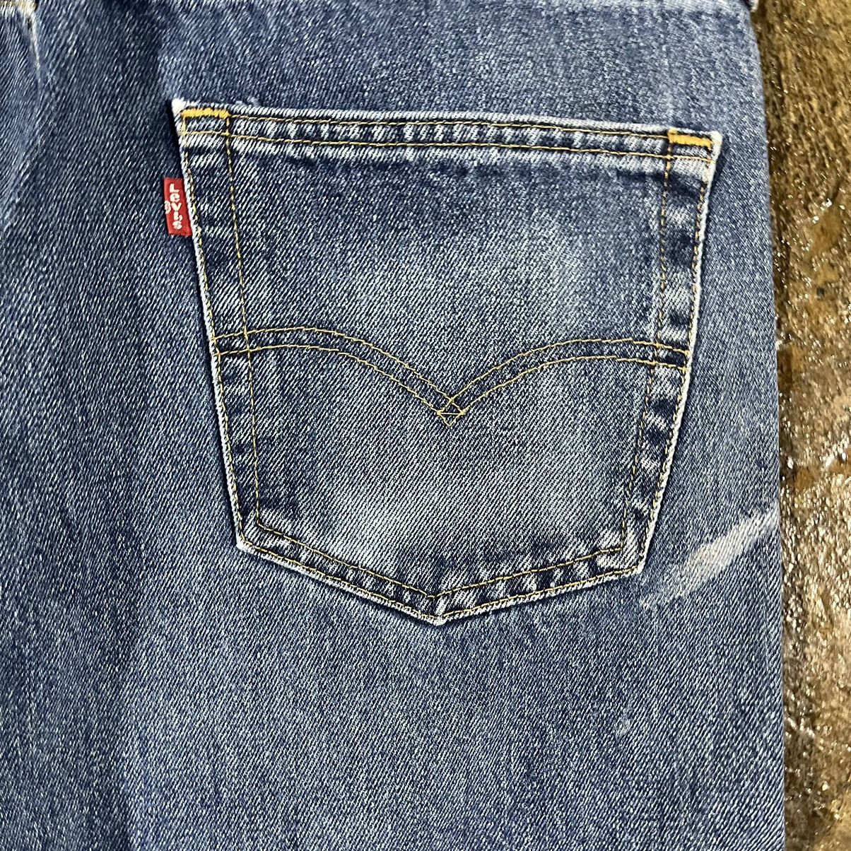 Levi's × Vintage Crazy Vintage Y2K Levi's 505 Faded Distressed Skater Jeans Size US 34 / EU 50 - 6 Thumbnail