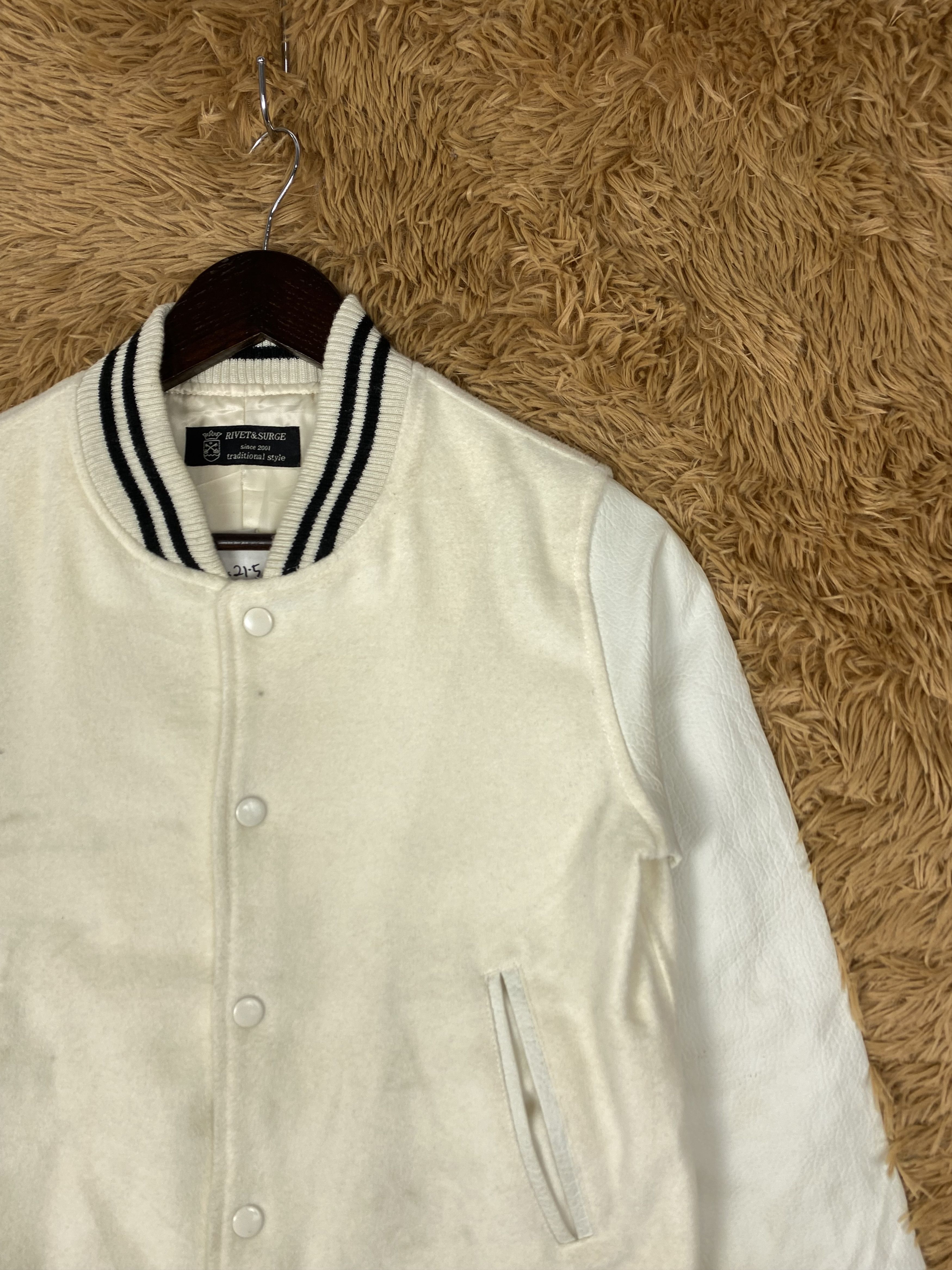 Japanese Brand Vintage Rivet & Surge Varsity Jacket DJ0511 Size US S / EU 44-46 / 1 - 3 Thumbnail