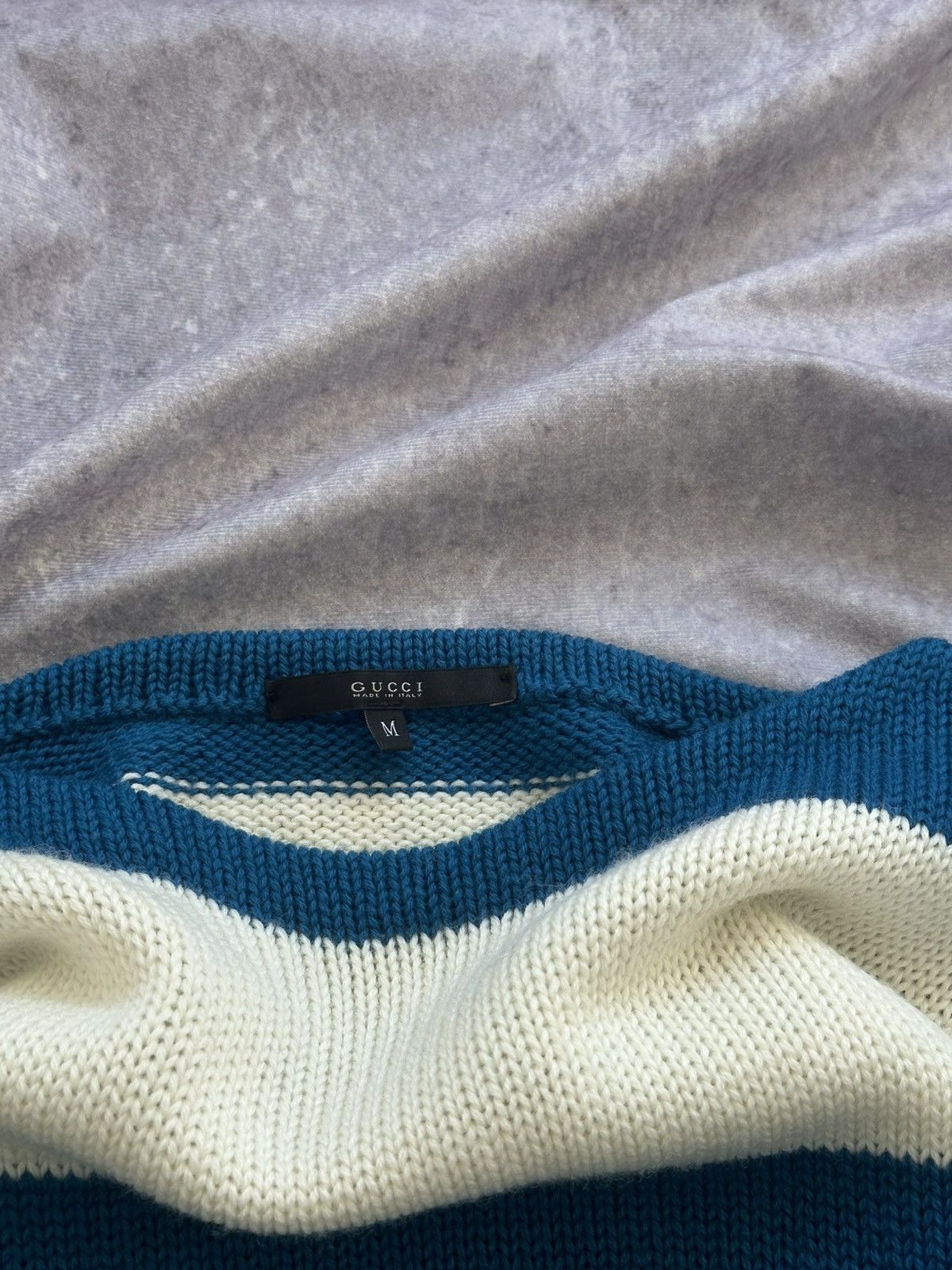 Gucci Gucci Boatneck Wool Sweater 💙 Size US M / EU 48-50 / 2 - 7 Thumbnail