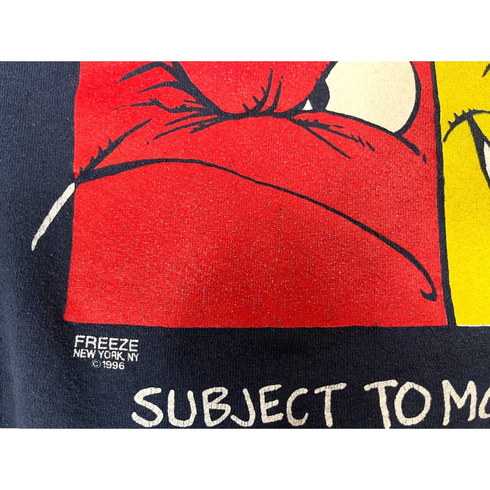 Fruit Of The Loom Fruit of the Loom Men's Vintage 1996 Crewneck Sweatshirt XL Navy Blue 50/50 Fleece Graphic 90s Made in USA Size US XL / EU 56 / 4 - 5 Thumbnail