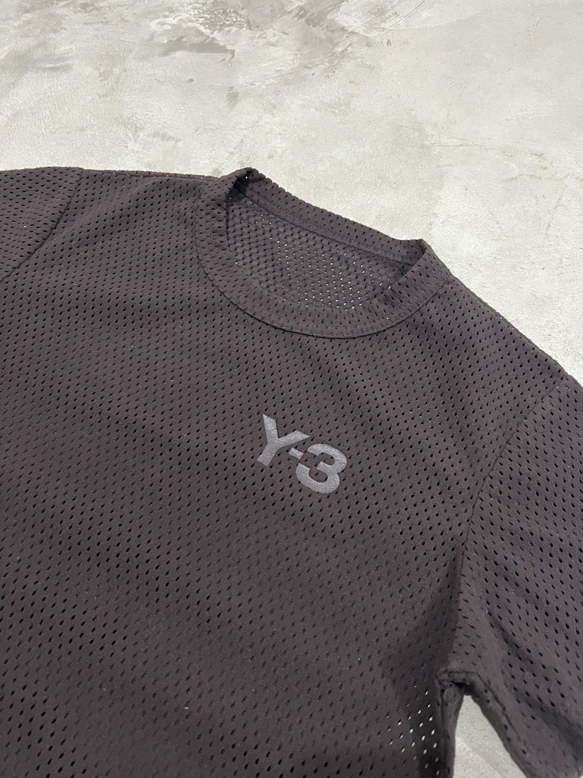 Adidas × Japanese Brand × Yohji Yamamoto Y-3 Yohji Yamamoto Mesh Jersey T-Shirt Size XS / US 0-2 / IT 36-38 - 2 Thumbnail