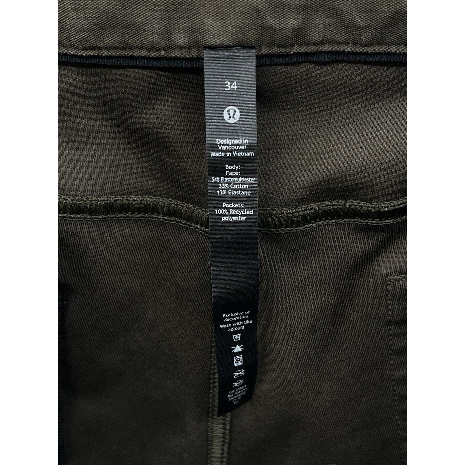 Lululemon Lululemon Pants 34 Green ABC Slim Fit Utilitech Cotton Blend Size US 34 / EU 50 - 3 Thumbnail