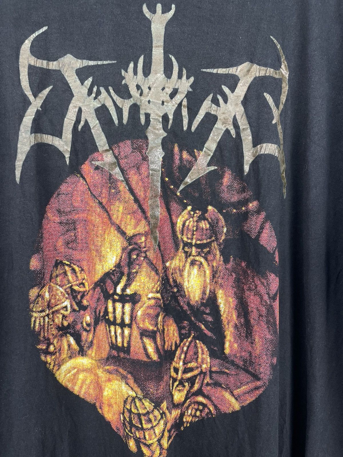 Band Tees Vintage 90s Thyrfing Valdr Galga Sweden Metal band t shirt Size US XL / EU 56 / 4 - 4 Thumbnail