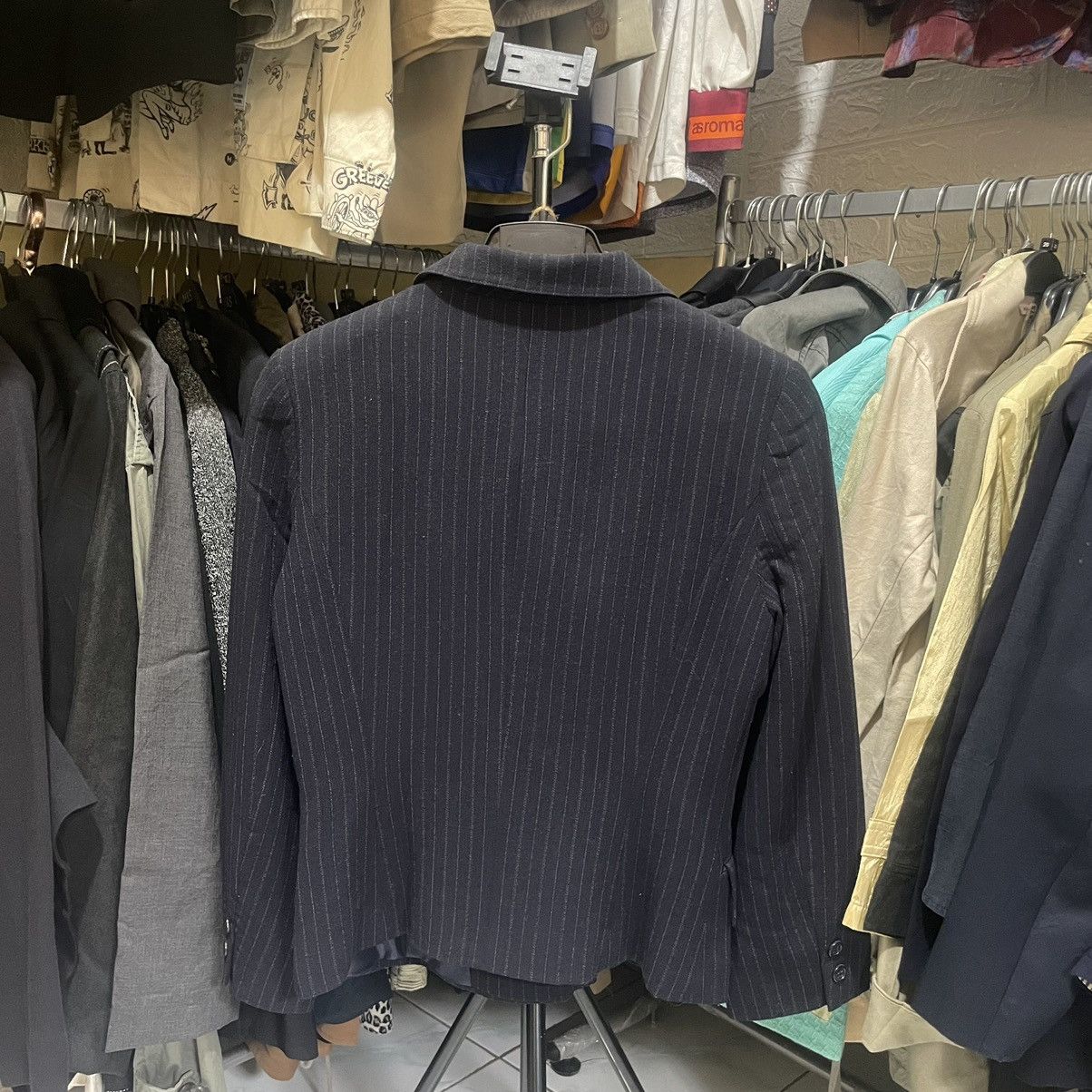 Blaze × Vintage Striped Blazer (Elle Paris) Size M / US 6-8 / IT 42-44 - 2 Thumbnail