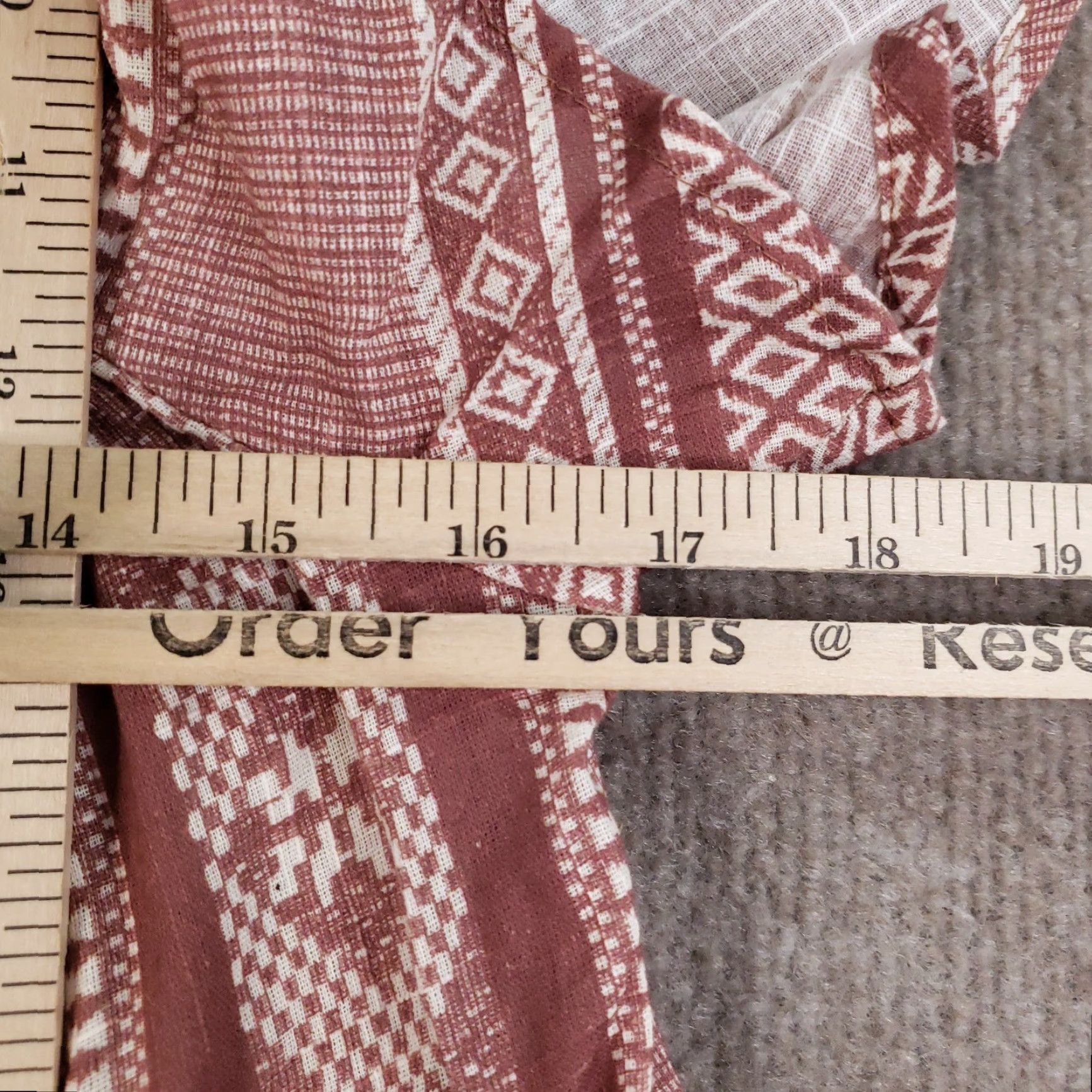 Vintage Maeve Anthropologie Dress Womens XS Brown White Boho Flutter Sleeve Mini Size XS / US 0-2 / IT 36-38 - 3 Thumbnail