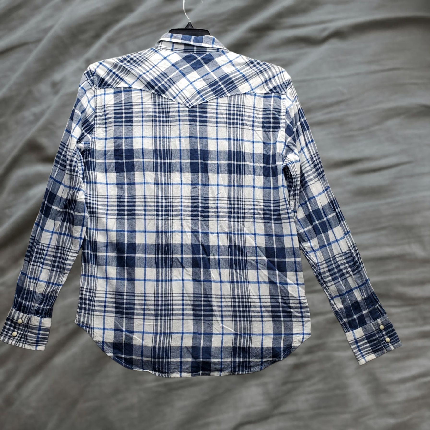 Lucky Brand Lucky Brand Button-Up Shirt Mens M Multi Plaid Long Sleeve Collared Pearl Snap Size US M / EU 48-50 / 2 - 1 Thumbnail
