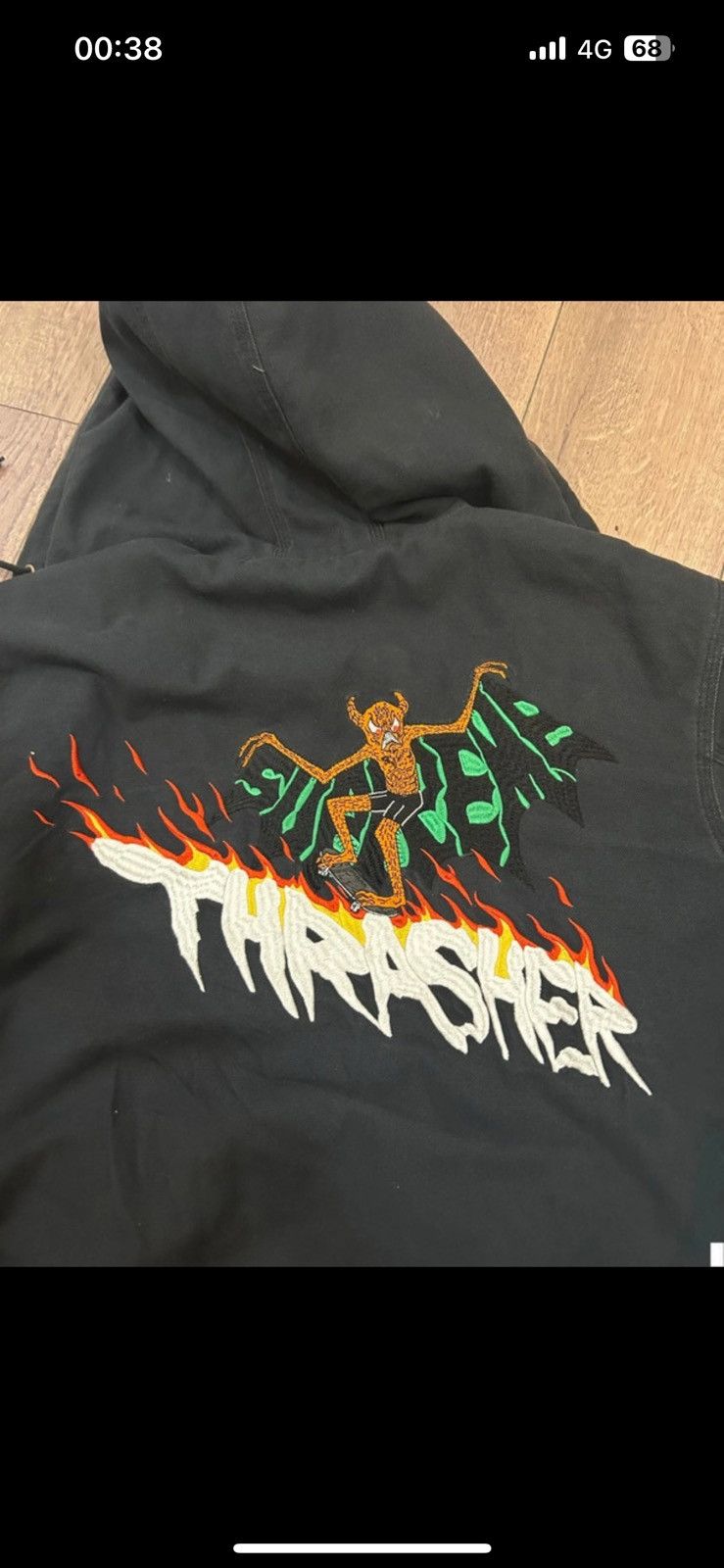 Supreme × Thrasher Hooded Jacket Supreme x Thrasher Size US S / EU 44-46 / 1 - 1 Thumbnail