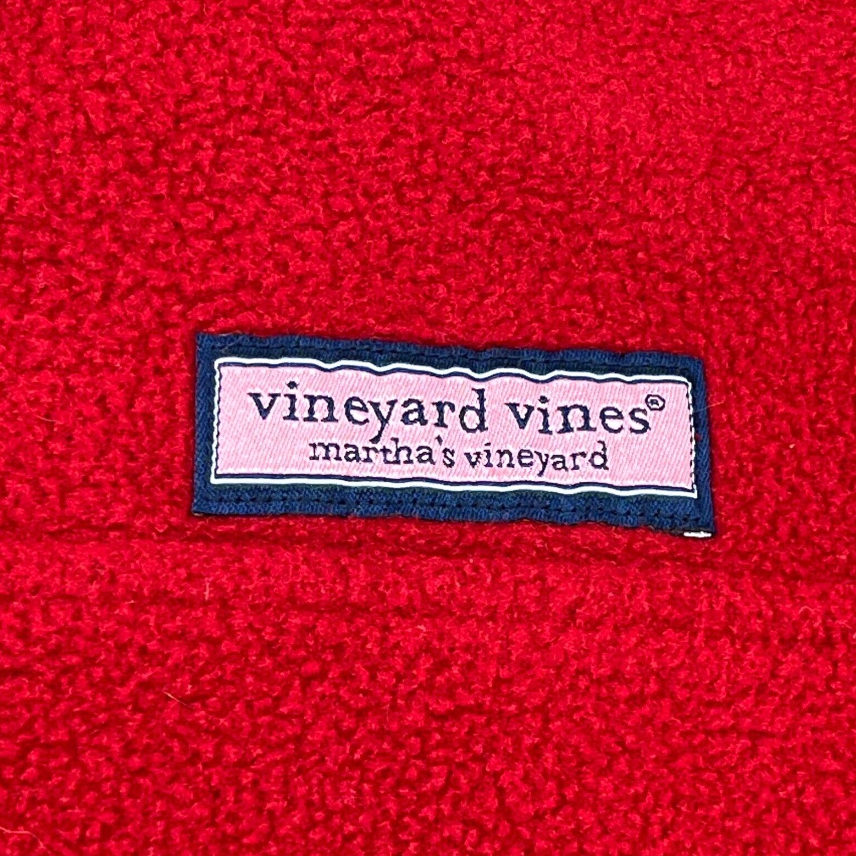 Vineyard Vines Vineyard Vines Sweater Men L Red Fleece Mock Neck Pullover Zip Button Logo Embroidered Classic Preppy Sports Mens Size US L / EU 52-54 / 3 - 4 Thumbnail