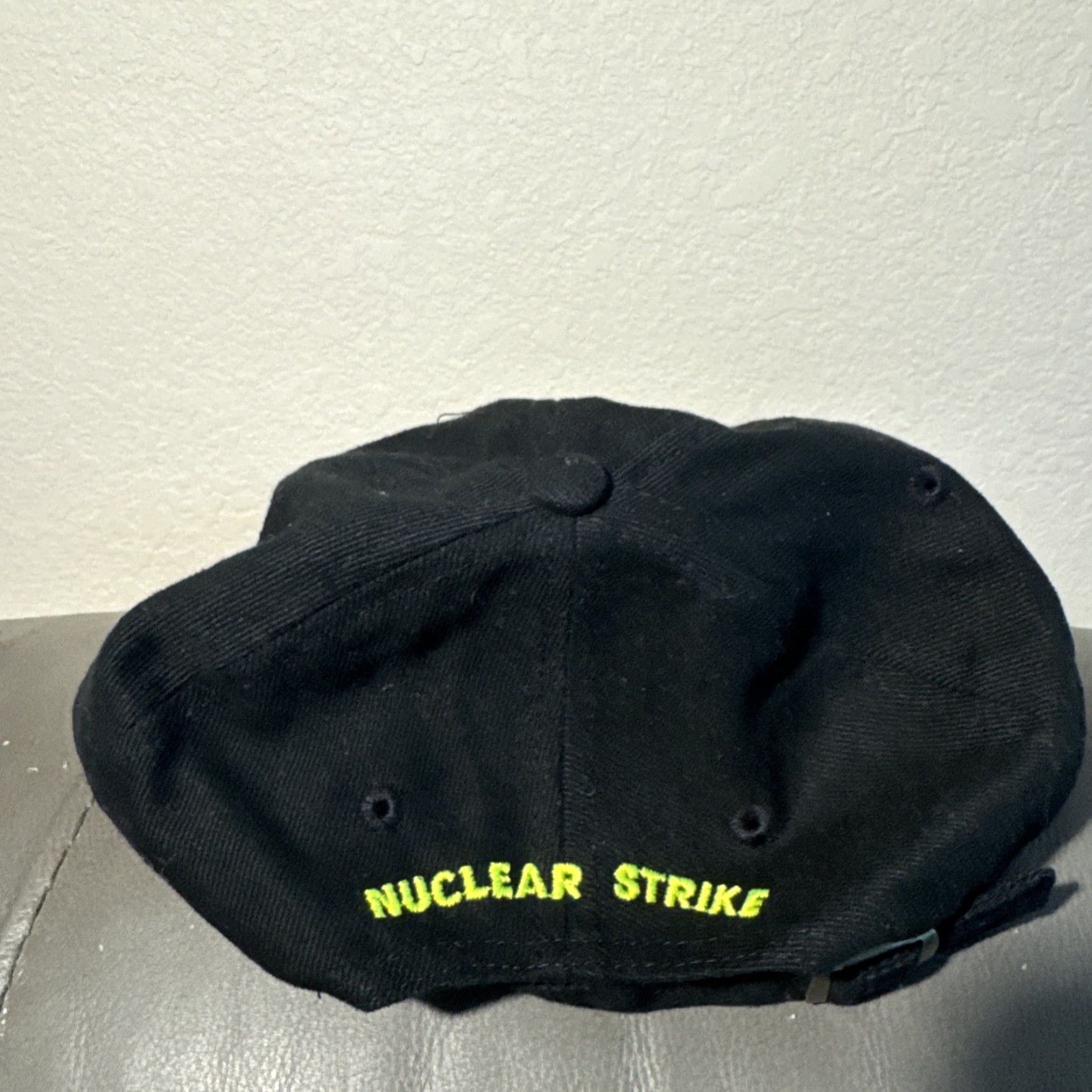 Vintage VINTAGE 1997 Nuclear Strike Video Game Promo EA Sports Strap Back Black Hat Size ONE SIZE - 3 Thumbnail
