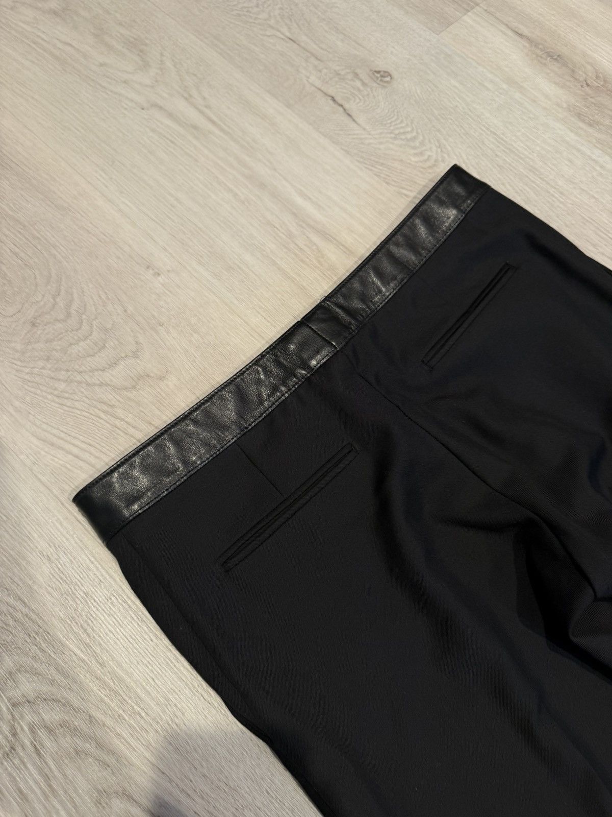 Saint Laurent Paris f/w 2015 leather waist chain wool dress pants!! Size US 30 / EU 46 - 5 Thumbnail