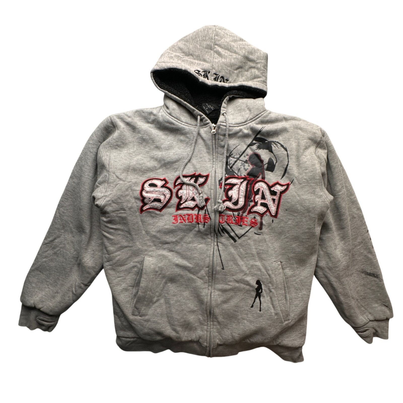 Other Vintage Skin Industries Sherpa Zip Hoodie Sweatshirt Large Size US L / EU 52-54 / 3 - 1 Thumbnail