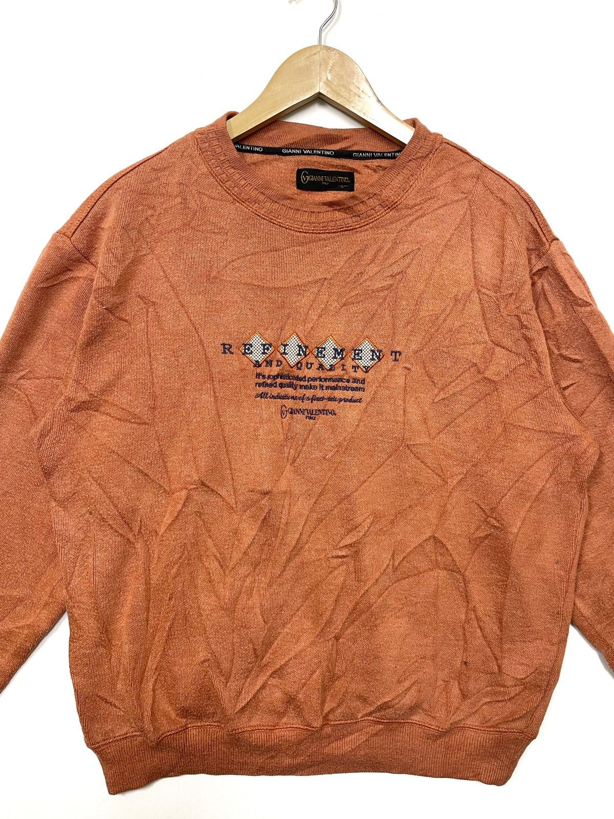 Gianni Valentino × Valentino × Vintage Vintage Sweatshirt Gianni Valentino Size US L / EU 52-54 / 3 - 3 Thumbnail