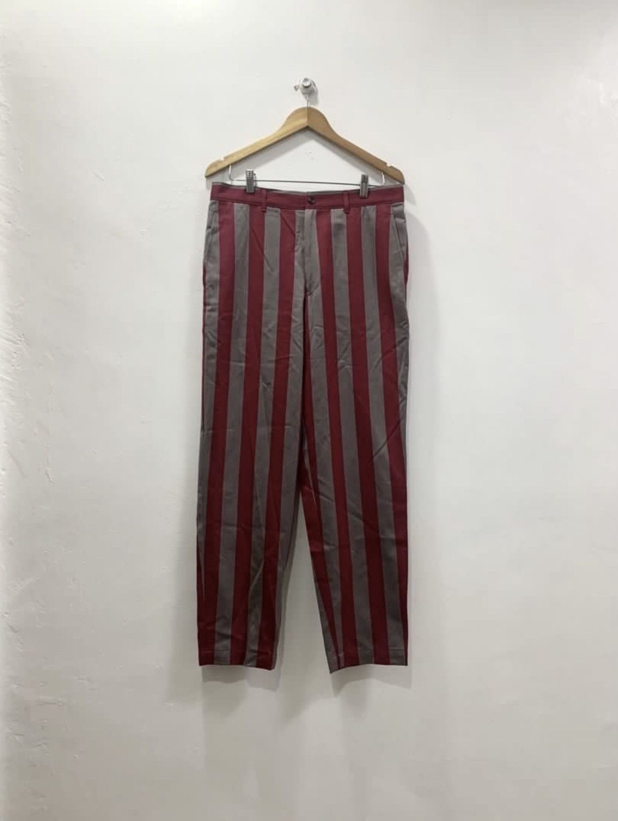 Comme des Garcons Homme Plus COMME des GARÇONS HOMME PLUS AD2000 STRIPED TAPERED PANTS Size US 33 - 2 Thumbnail