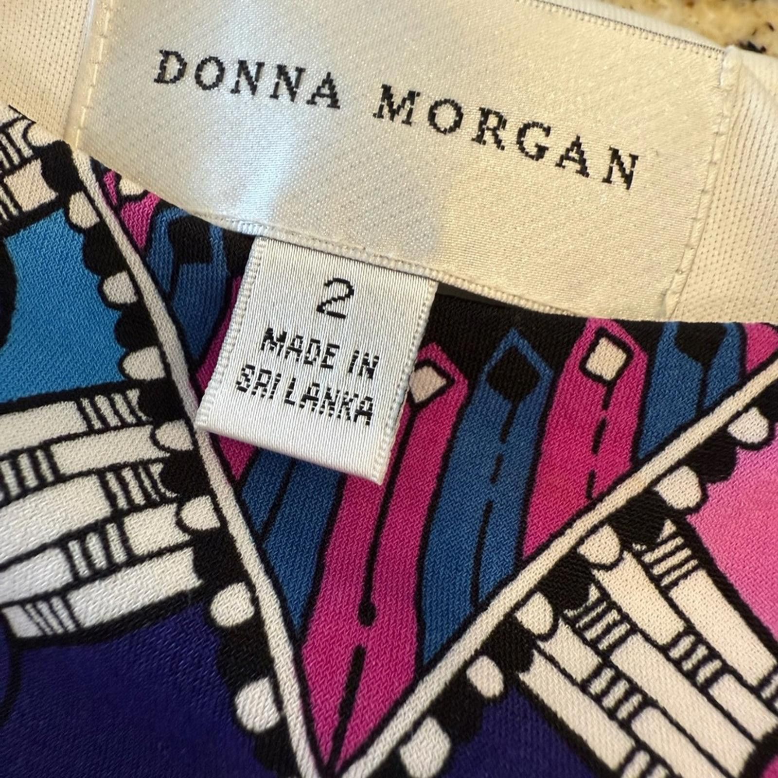 Other Donna Morgan ornate colorful midi sheath dress SZ 2 Size XS / US 0-2 / IT 36-38 - 6 Thumbnail