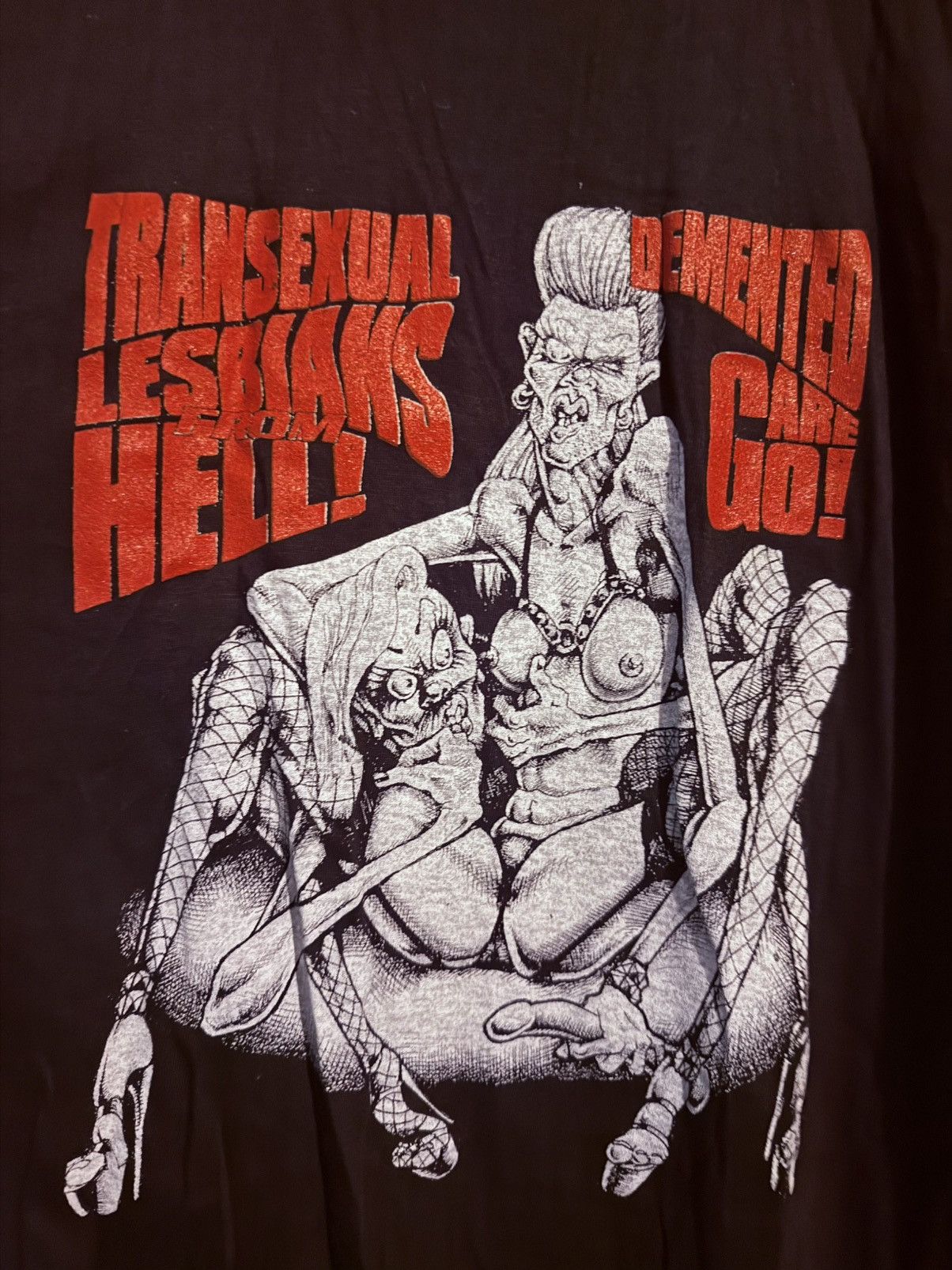 Other Demented Are Go "Transexual Lesbians From Hell" Tee. XL Size US XL / EU 56 / 4 - 1 Thumbnail