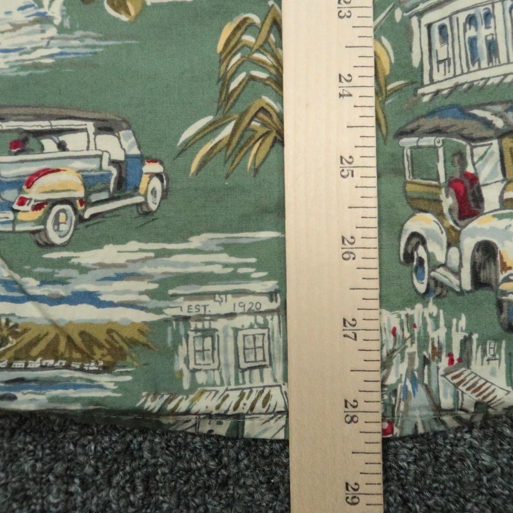 Reyn Spooner VINTAGE Reyn Spooner Shirt Mens XL Green Hawaiian Classic Cars Aloha Island Scene Size US XL / EU 56 / 4 - 6 Thumbnail