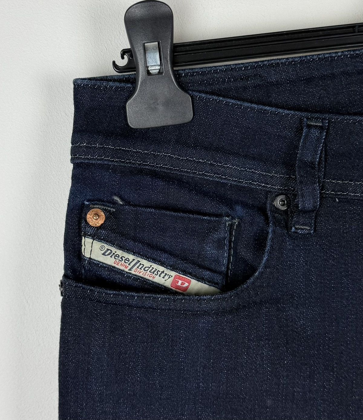 Diesel Diesel Sleenker Slim Skinny Jeans Size W31 L32 Navy Blue Size US 31 - 4 Thumbnail