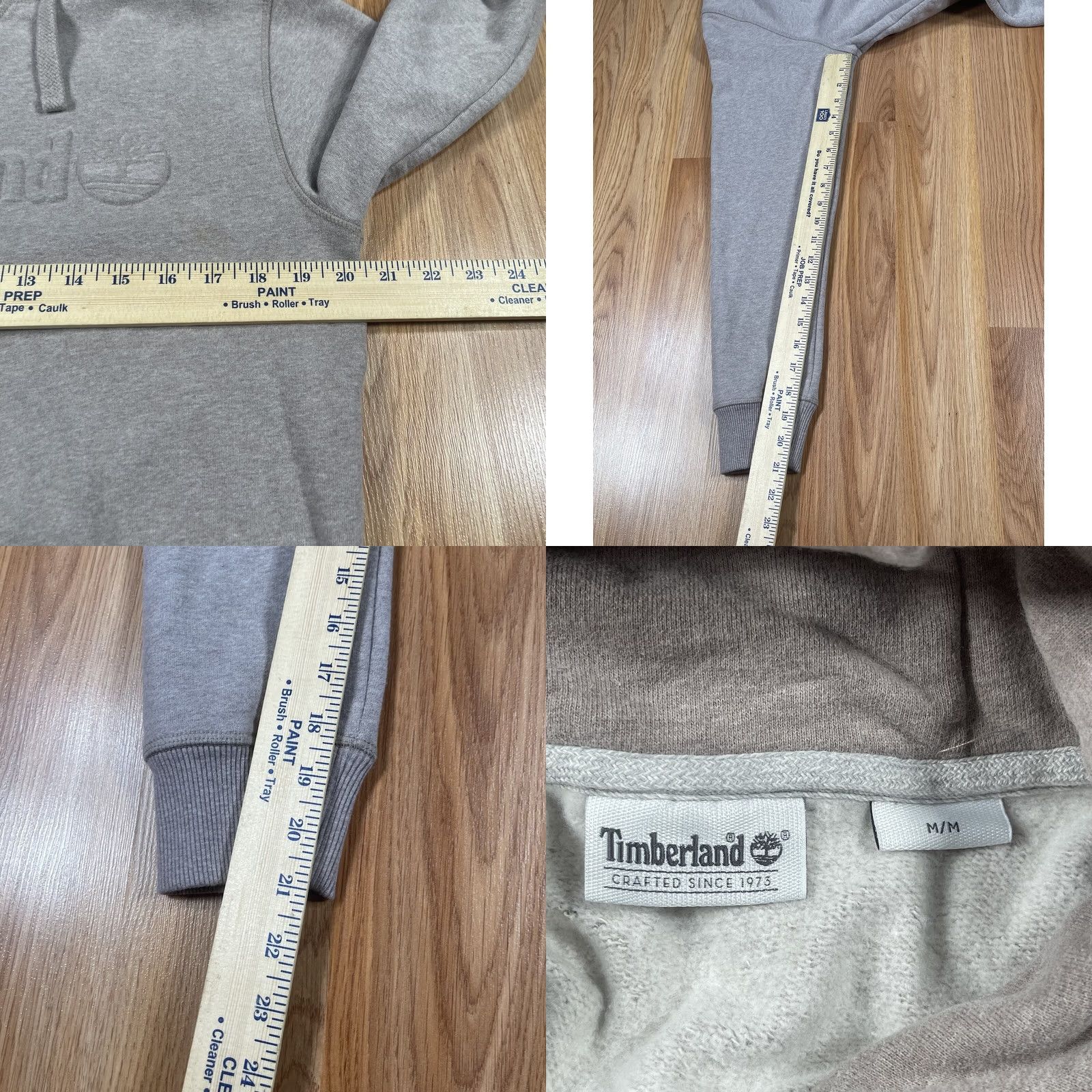 Timberland Timberland Hoodie Mens M Gray Pullover Cotton Polyester Knit Sweatshirt Size US M / EU 48-50 / 2 - 8 Thumbnail