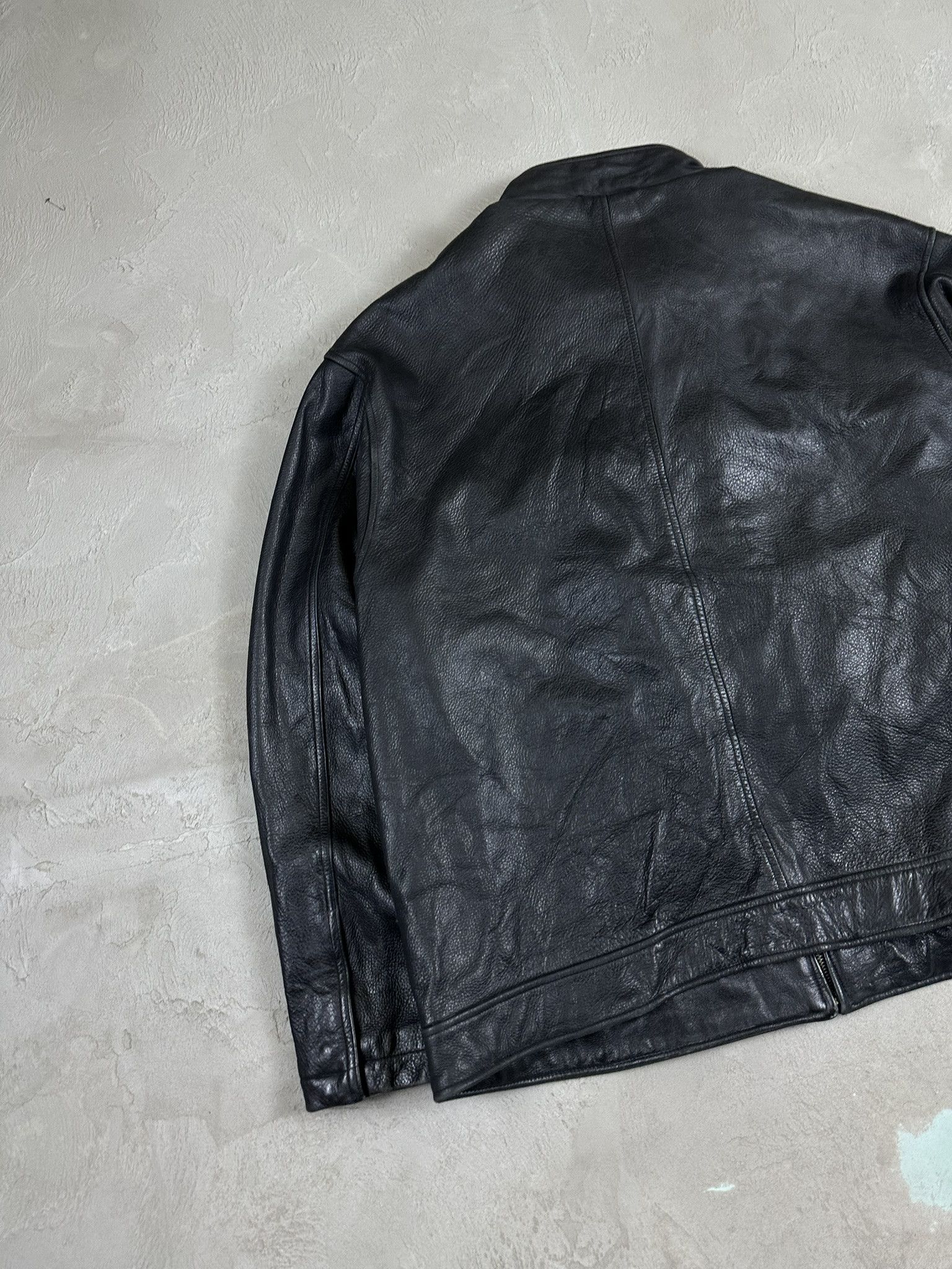 Timberland 00s Vintage Timberland Real Leather Boxy Bomber Jacket Size US XXL / EU 58 / 5 - 10 Thumbnail