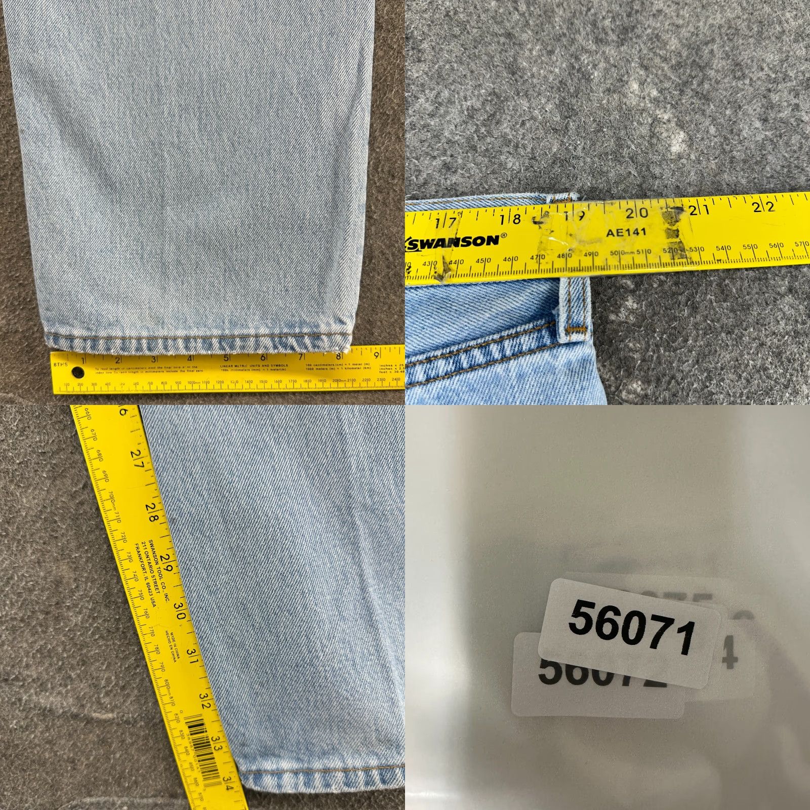Levi's VINTAGE Levi's 501 Jeans Men 38x34 Light Wash Blue Straight Regular distress USA 90s Levi's 500 Series Mens Jeans 38x34 Size US 38 / EU 54 - 9 Thumbnail