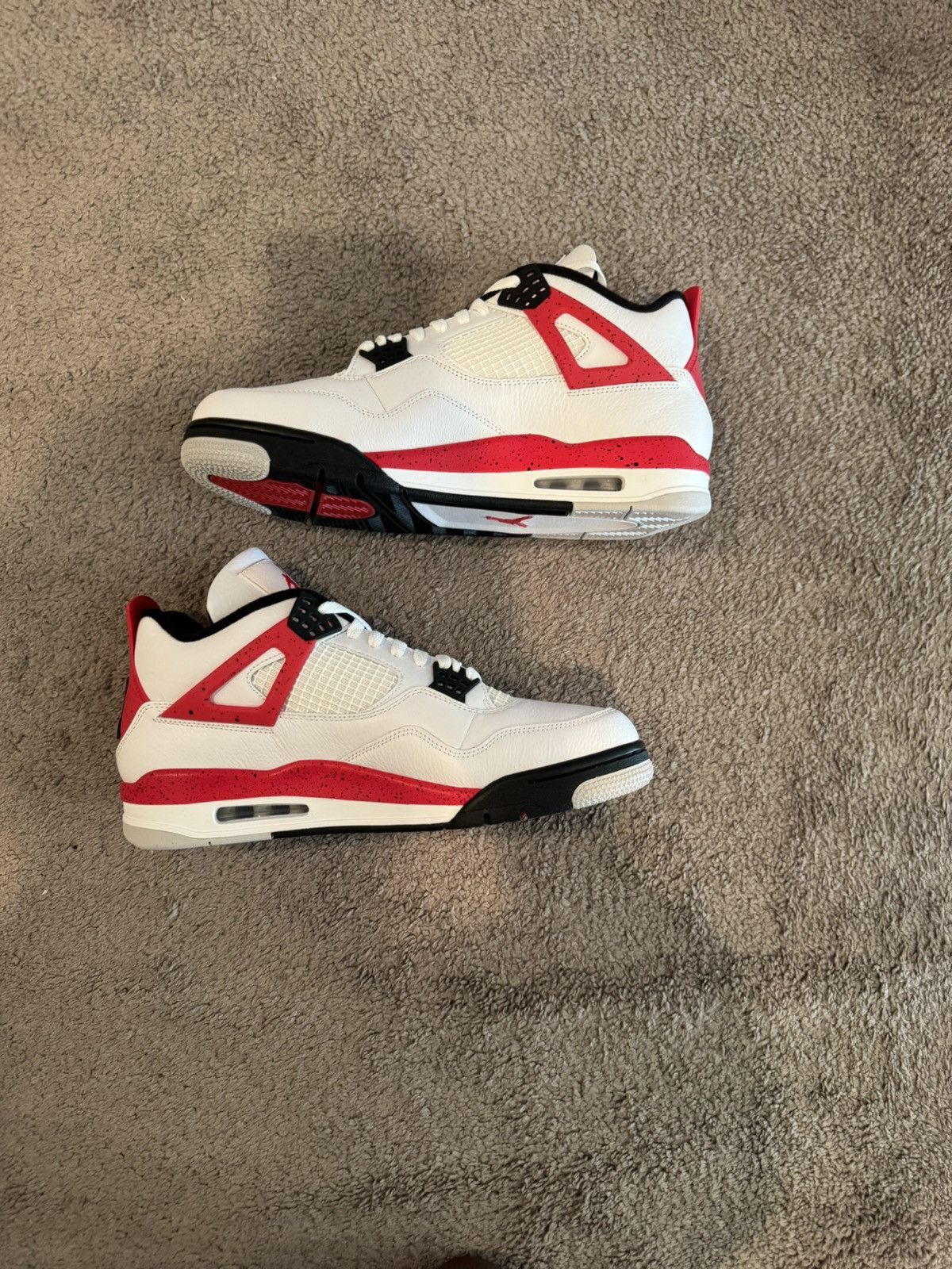 Jordan Brand Air Jordan 4 Retro Red Cement Size US 12 / EU 45 - 3 Thumbnail