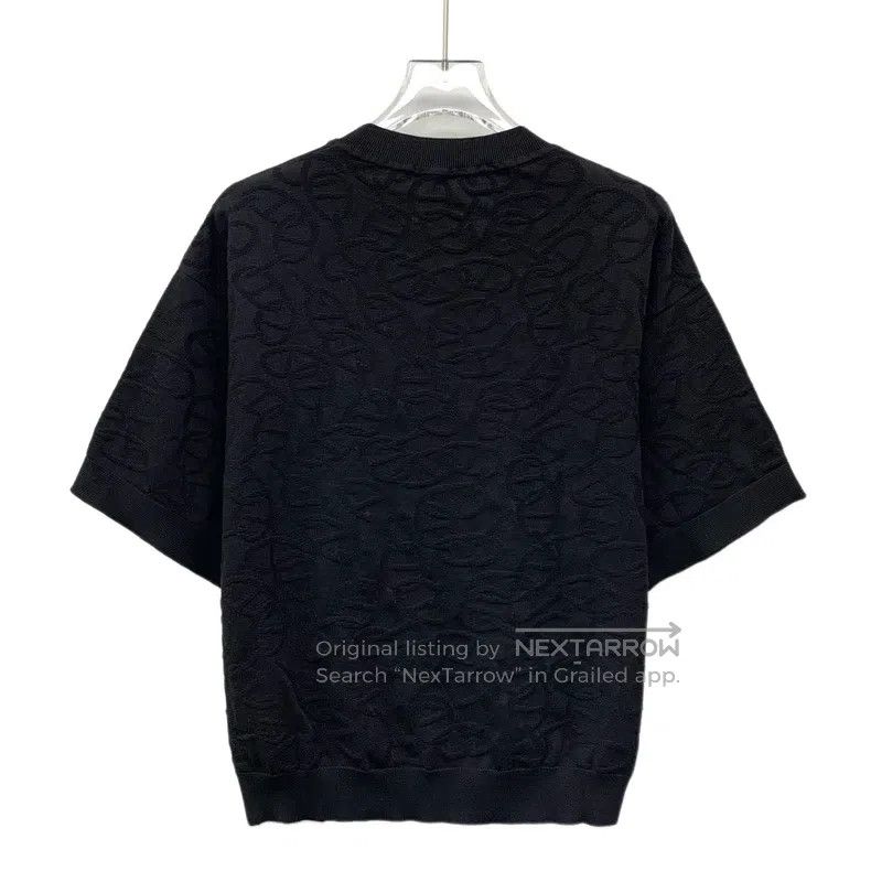 Hermes Hermes Black pig nose jacquard mulberry silk round-neck sh Size XS / US 0-2 / IT 36-38 - 2 Thumbnail