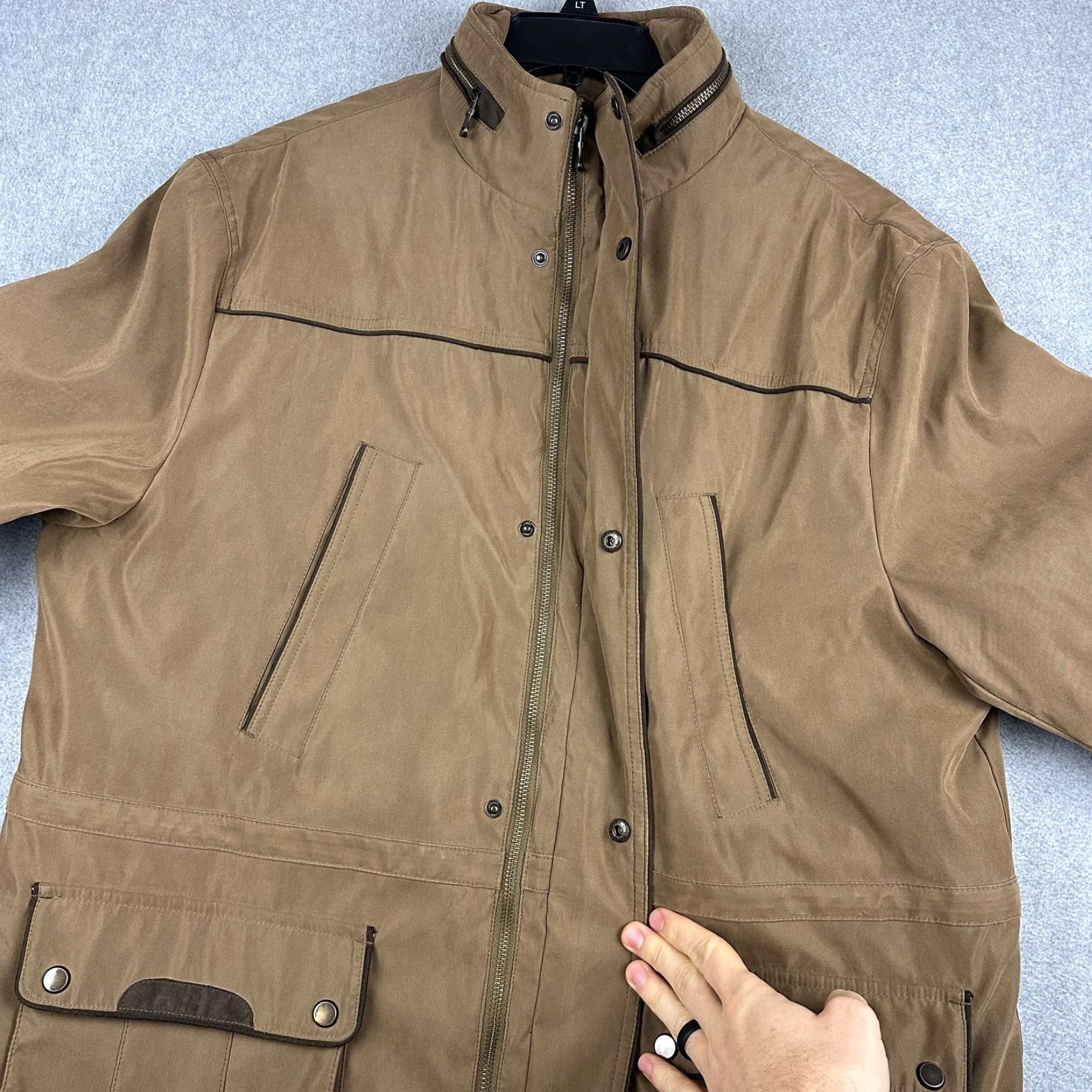 Jos. A. Bank Jos. A. Bank Reserve Coat Mens XL Brown Canvas Parka Hooded Insulated Outdoor Size US XL / EU 56 / 4 - 7 Thumbnail