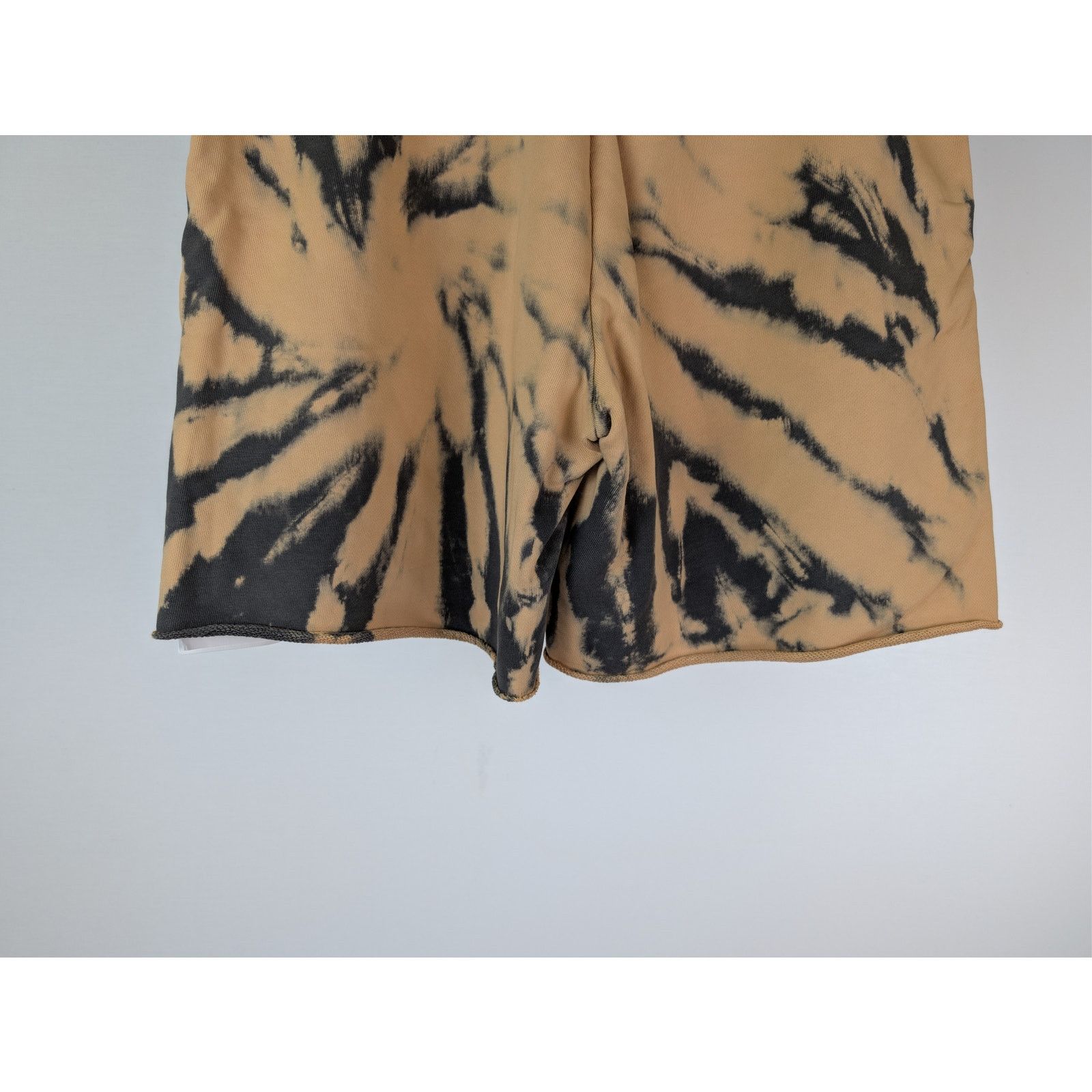 Celine o1rshd1 Tie-Dye Cotton Fleece Shorts in Grey/Beige/Black Size US 30 / EU 46 - 12 Thumbnail