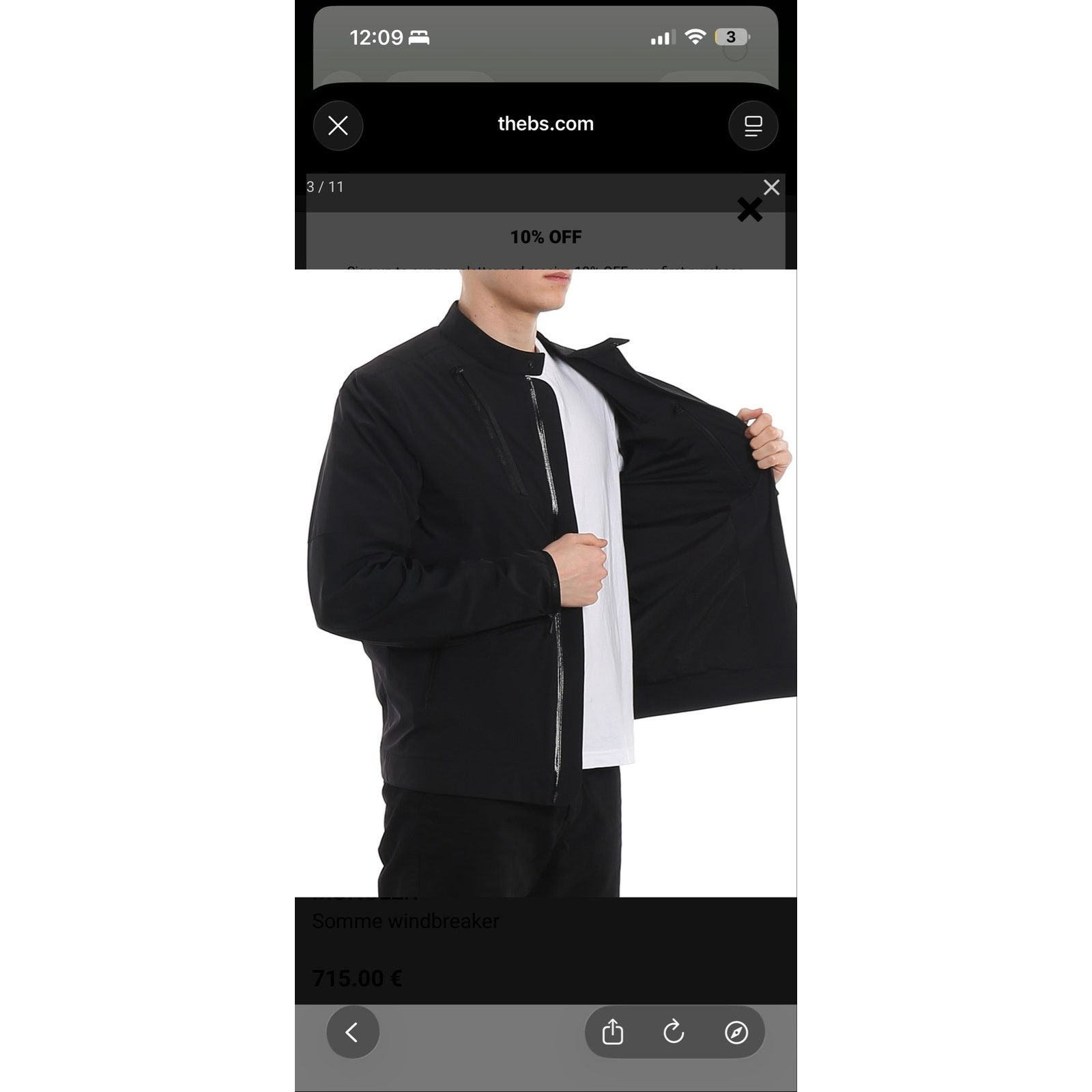 Moncler MONCLER Somme windbreaker Size US L / EU 52-54 / 3 - 9 Thumbnail