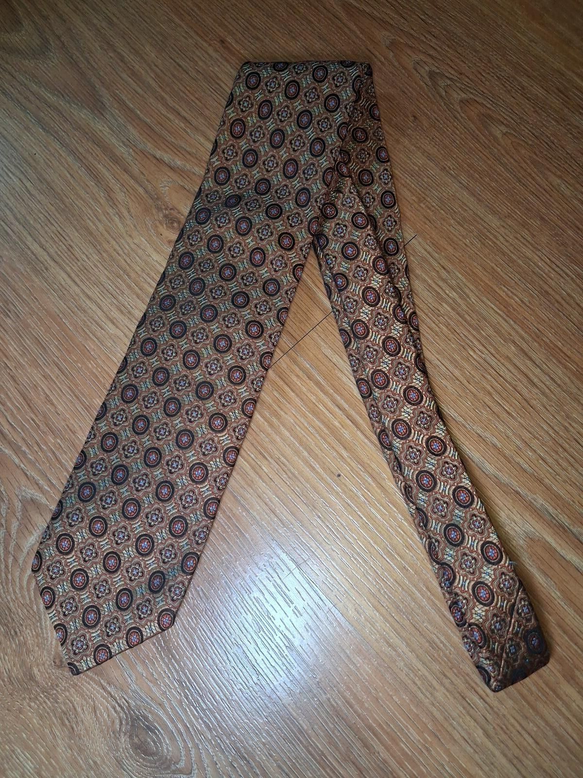 Robert Talbott Robert Talbott Best of Class Silk Tie Gold Floral Long Wide Size ONE SIZE - 6 Thumbnail