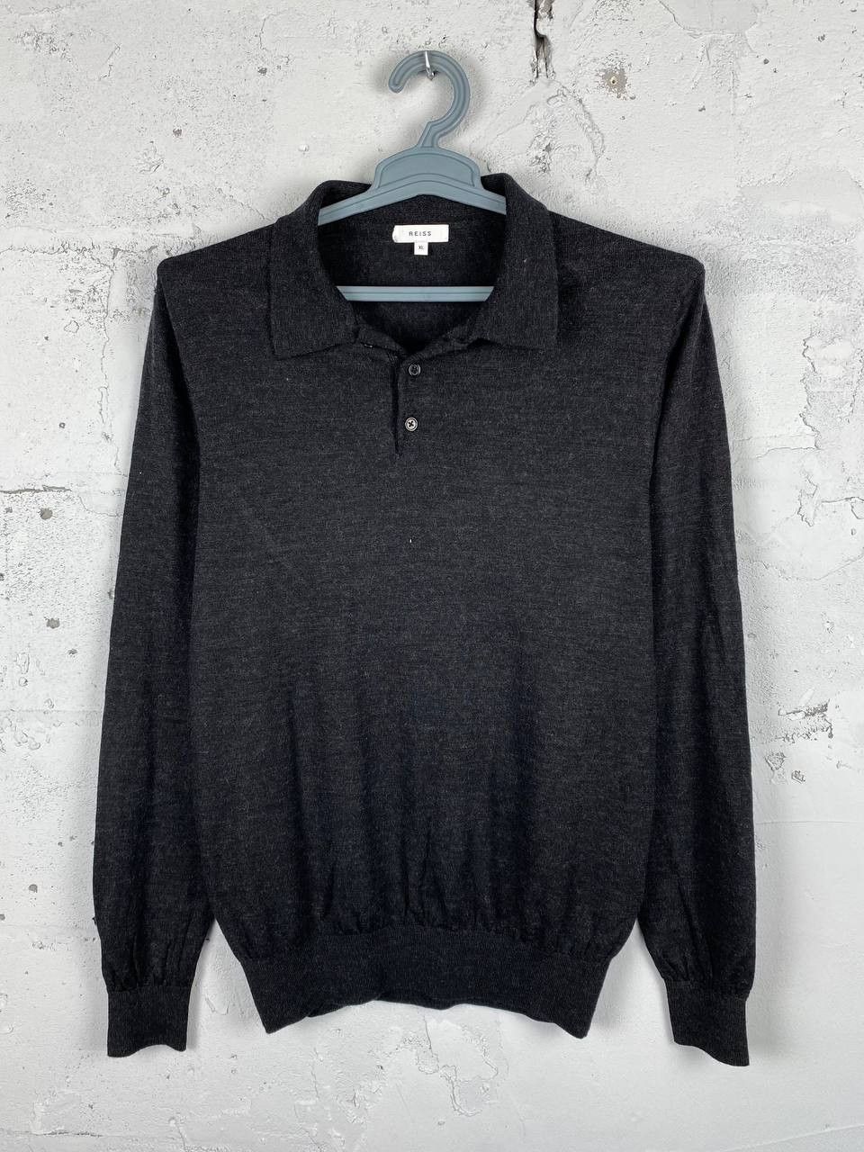 Designer × Reiss Reiss Pure Wool LS Polo Sweater Rugby Size XL Size US XL / EU 56 / 4 - 1 Thumbnail