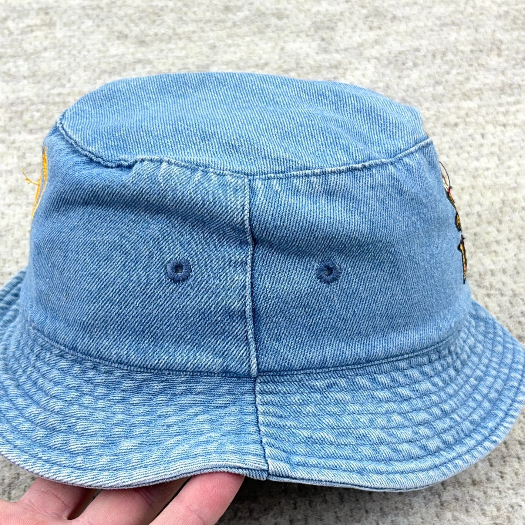 Vintage VINTAGE Harry Potter Bucket Hat Cap M Denim Blue 2001 Y2K Griffindor Mens Outdoors Retro 90s Size ONE SIZE - 4 Thumbnail