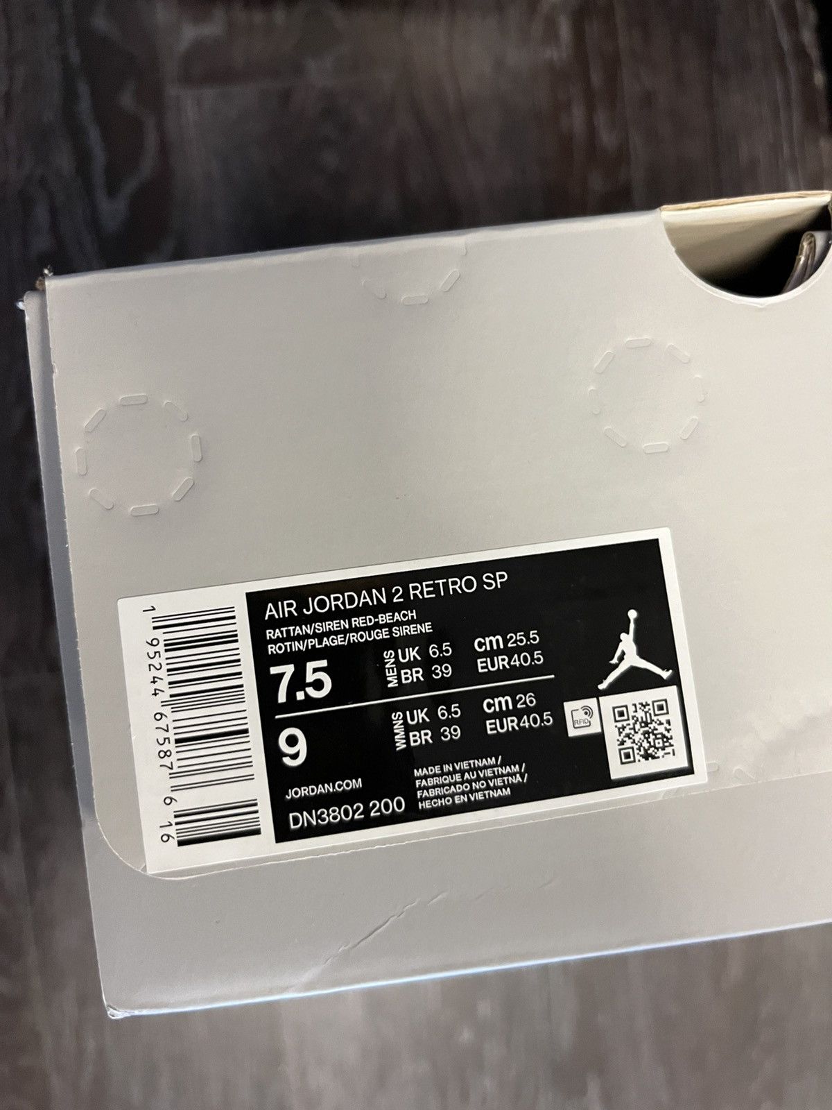 Jordan Brand × Union LA Air Jordan 2 Union SP Rattan Size US 7.5 / EU 40-41 - 7 Thumbnail