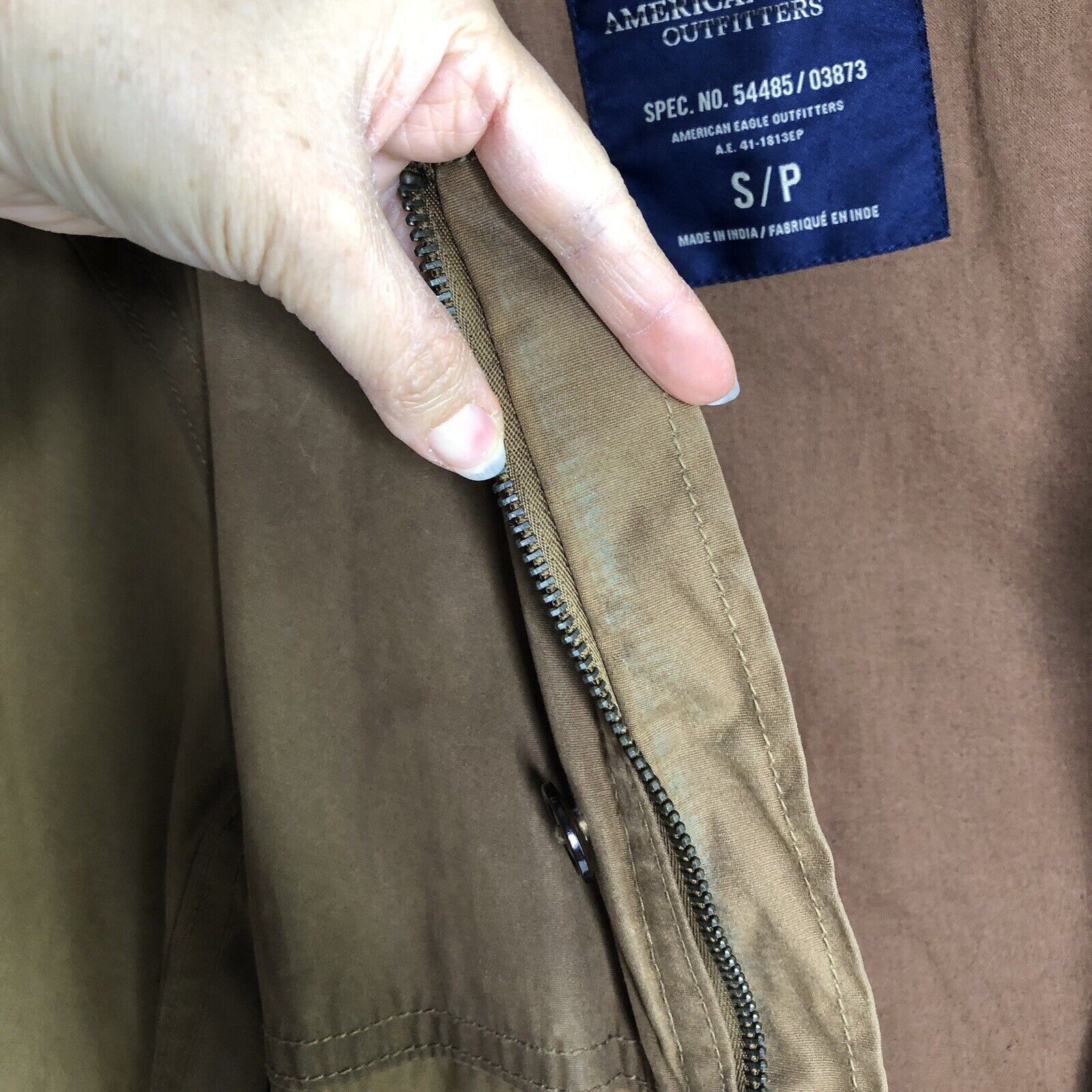 American Eagle Outfitters AEO Jacket Men S/P Chore Barn Coat Tan Corduroy Full Zip Vtg Size US S / EU 44-46 / 1 - 16 Thumbnail