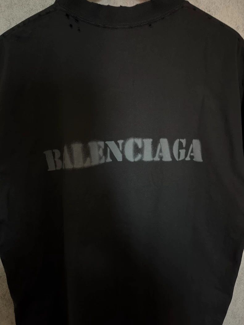 Balenciaga Balenciaga SS24 blurred subtitle logo short-sleeve T-shirt Size US S / EU 44-46 / 1 - 6 Thumbnail