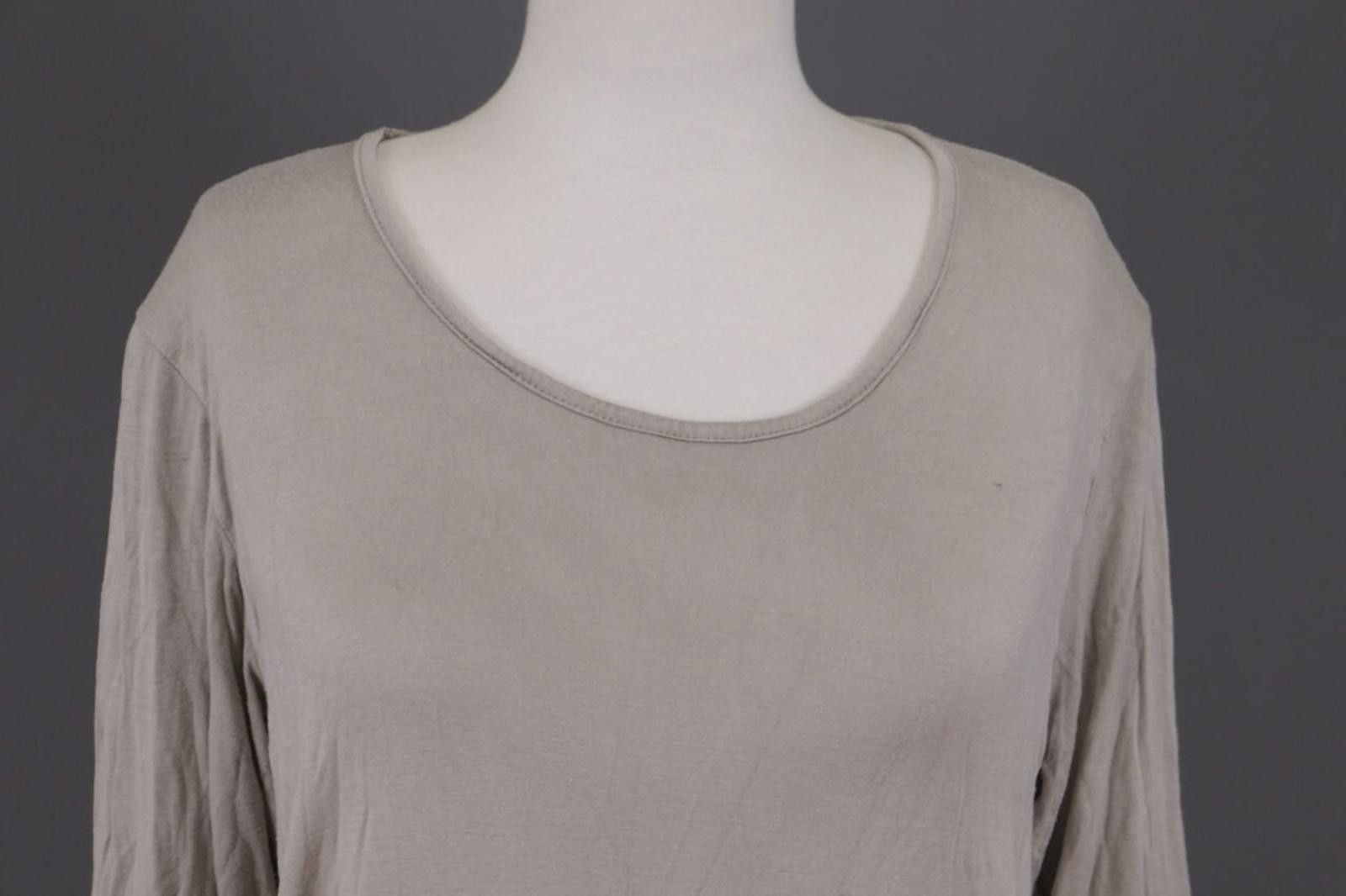 Designer Sarah Santos Gray Lagenlook Relaxed ViscoseTunic Top Blouse Size M / US 6-8 / IT 42-44 - 3 Thumbnail