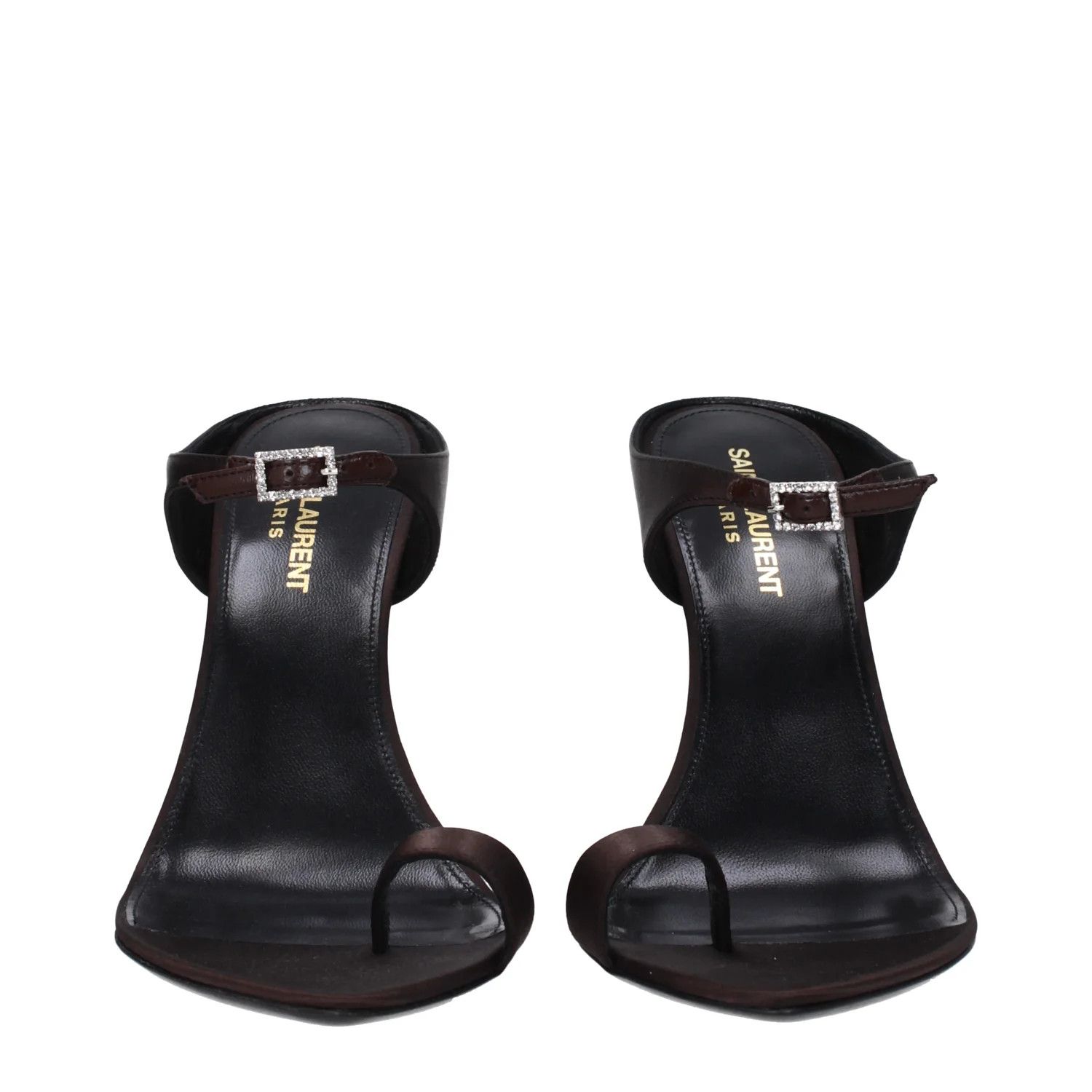 Saint Laurent Paris ob1o1e1124 Satin Flip Flops in Brown Size US 8.5 / IT 38.5 - 3 Thumbnail