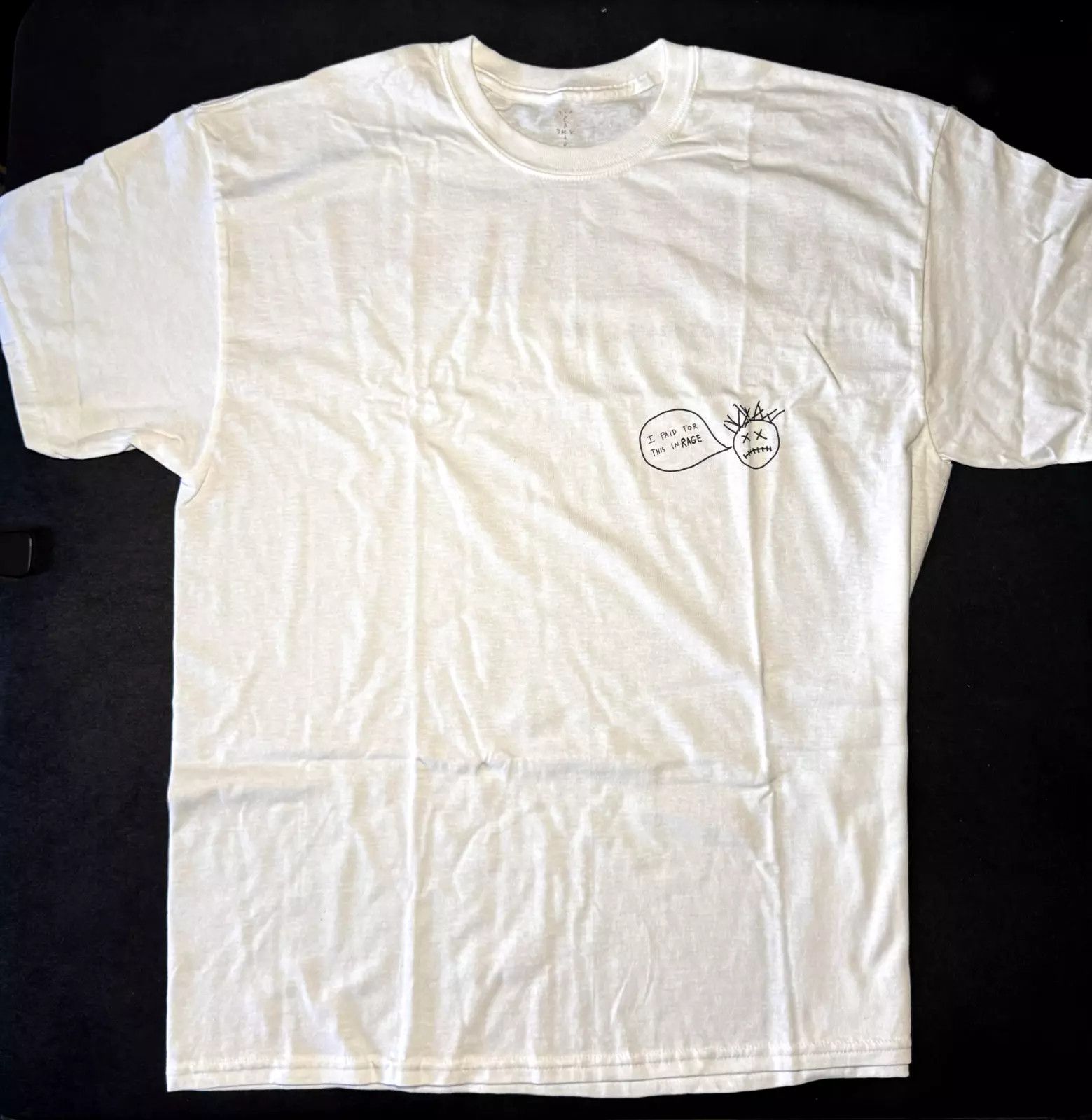 Travis Scott Travis Scott “I Paid For This In Rage” Graphic T-Shirt 2020 Size US XL / EU 56 / 4 - 6 Thumbnail