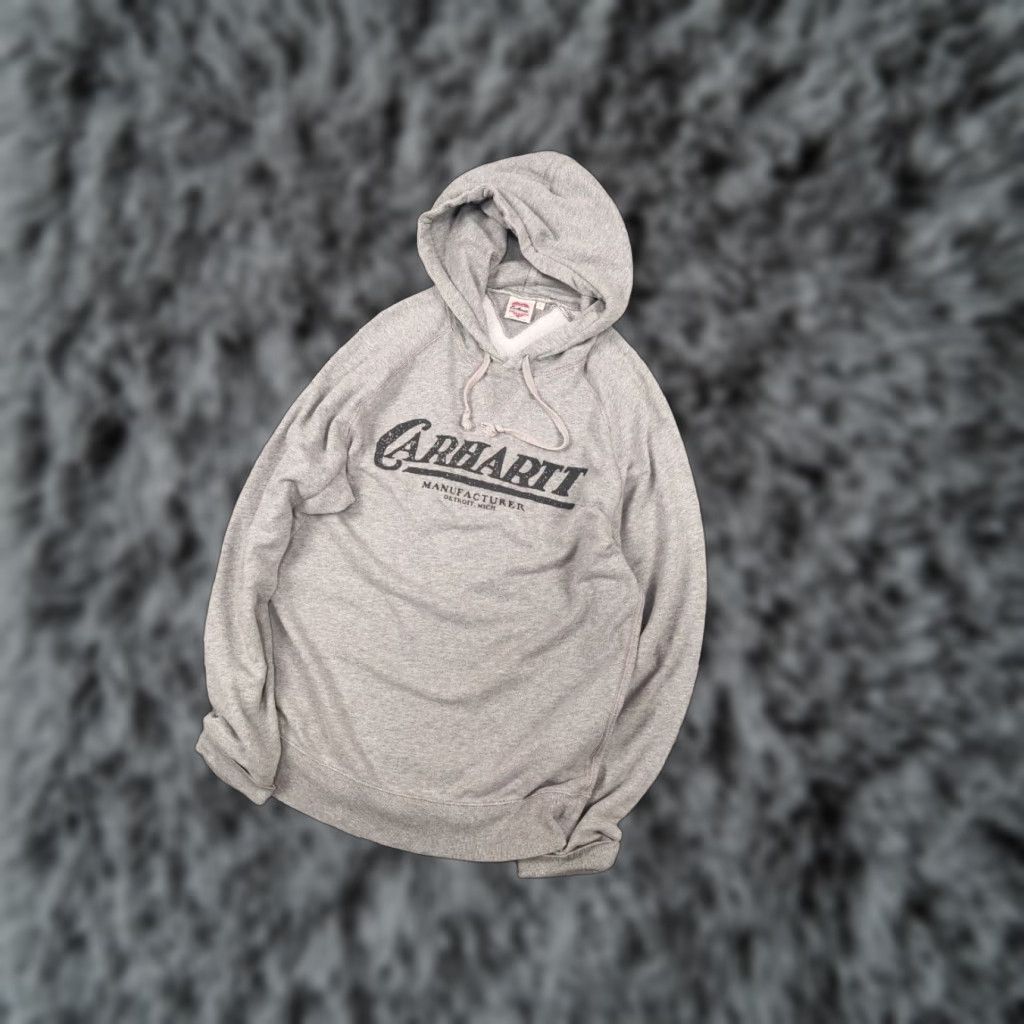 Carhartt Carhartt Union Made Gray Detroit Logo Hoodie Main Selling Point Logo Hoodie Men's S Gray Vintage No N/A Size US S / EU 44-46 / 1 - 1 Thumbnail